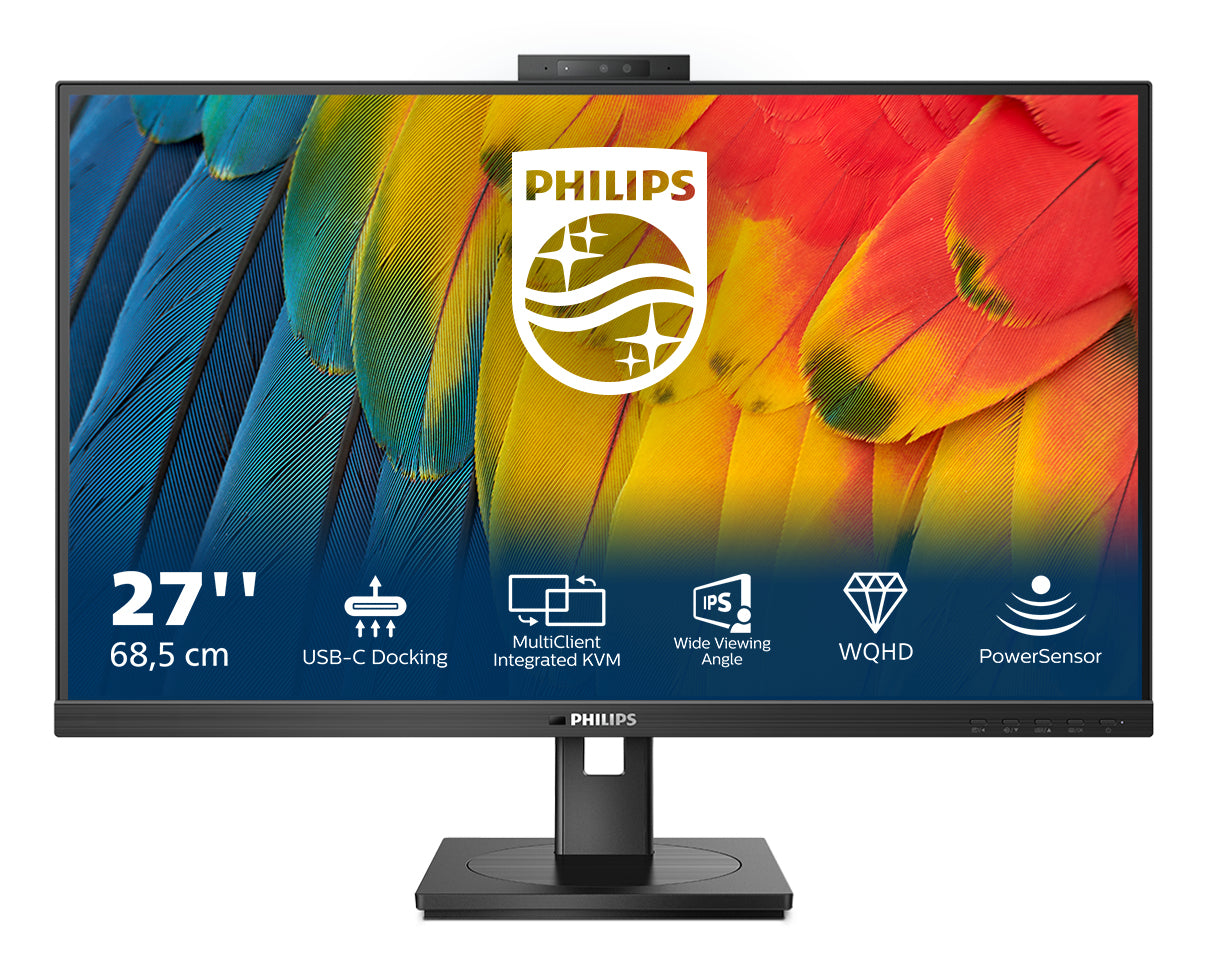 Philips Philips 5000 series 27B1U5601H/00 LED display 68,6 cm (27") 2560 x 1440 pixlar Quad HD LCD Svart