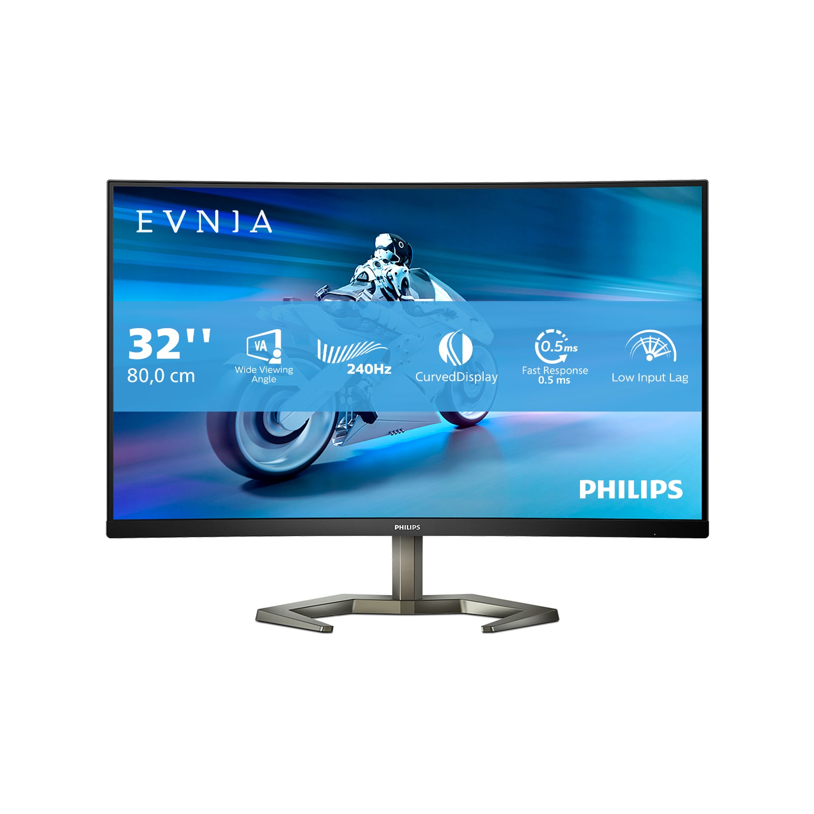 Philips Philips Momentum 32M1C5200W/00 platta pc-skärmar 80 cm (31.5") 1920 x 1080 pixlar Full HD LCD Svart