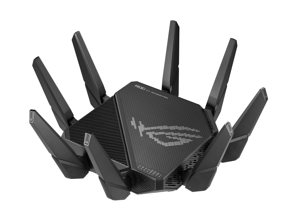 ASUS ROG Rapture GT-AX11000 Pro trådlös router Gigabit Ethernet Tri-band (2,4 GHz / 5 GHz / 5 GHz) Svart