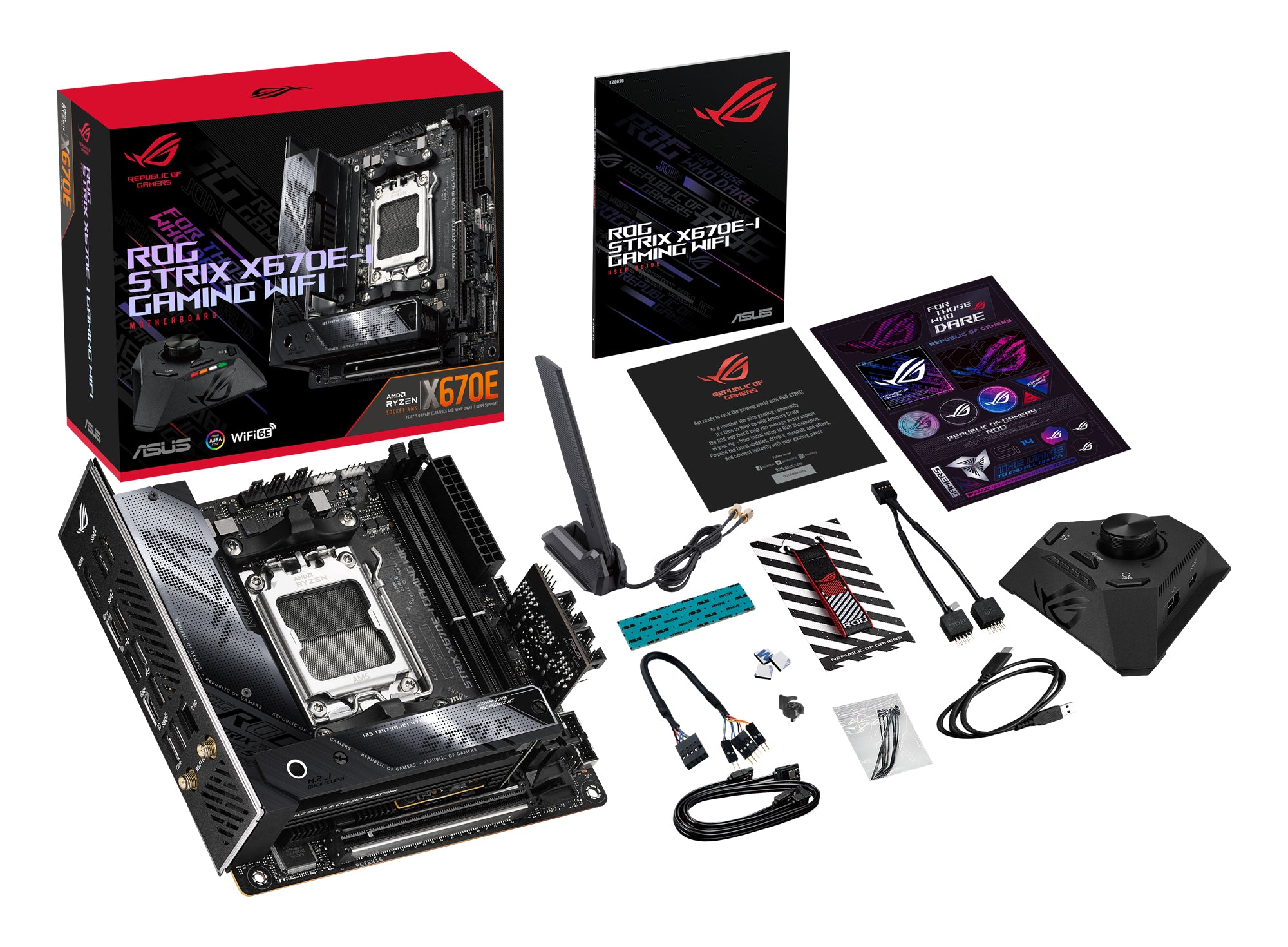 ASUS ROG STRIX X670E-I GAMING WIFI AMD X670 AM5-sockel Mini-ITX