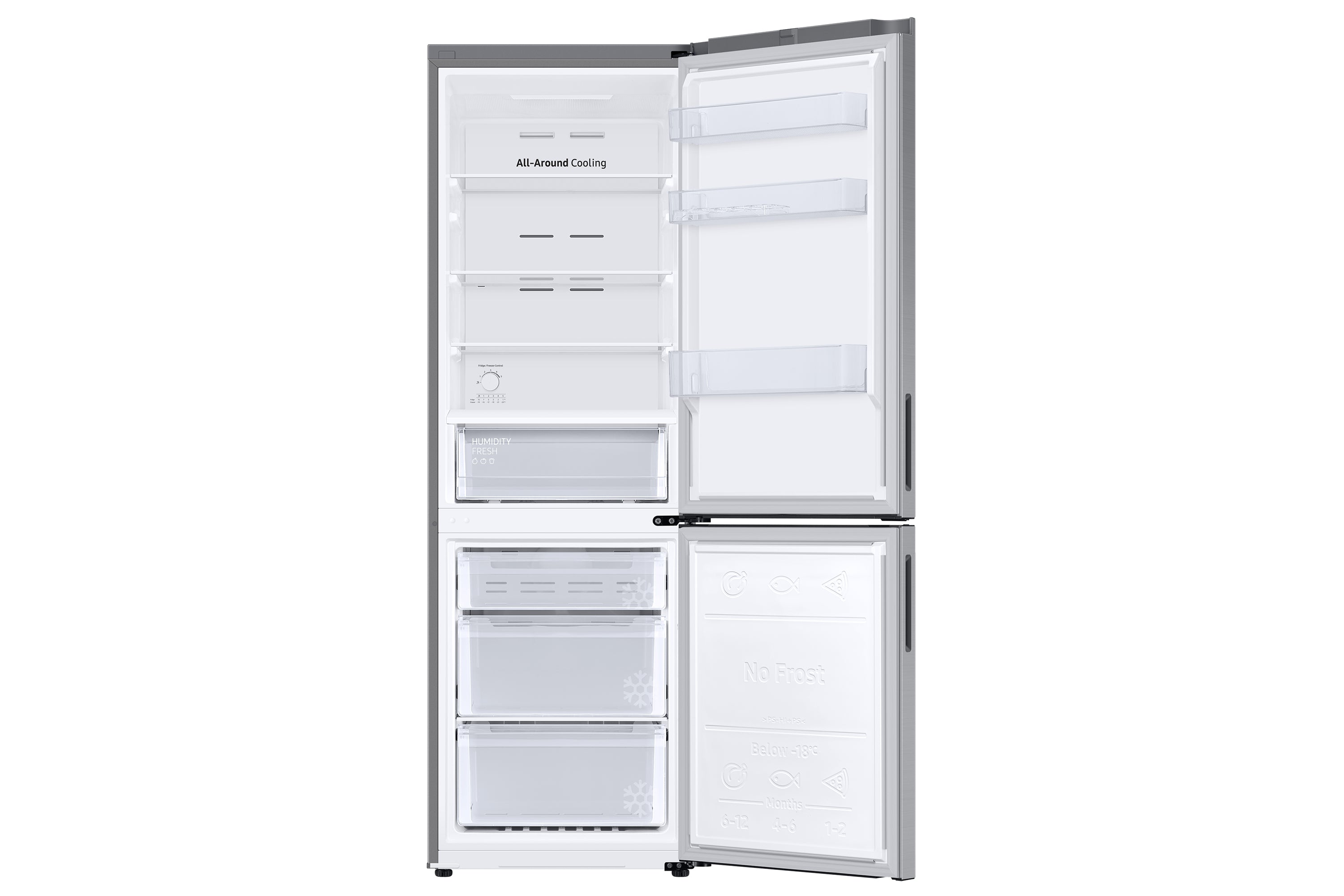 Samsung RB33B610ESA Fristående 344 l E grafit, Metallisk