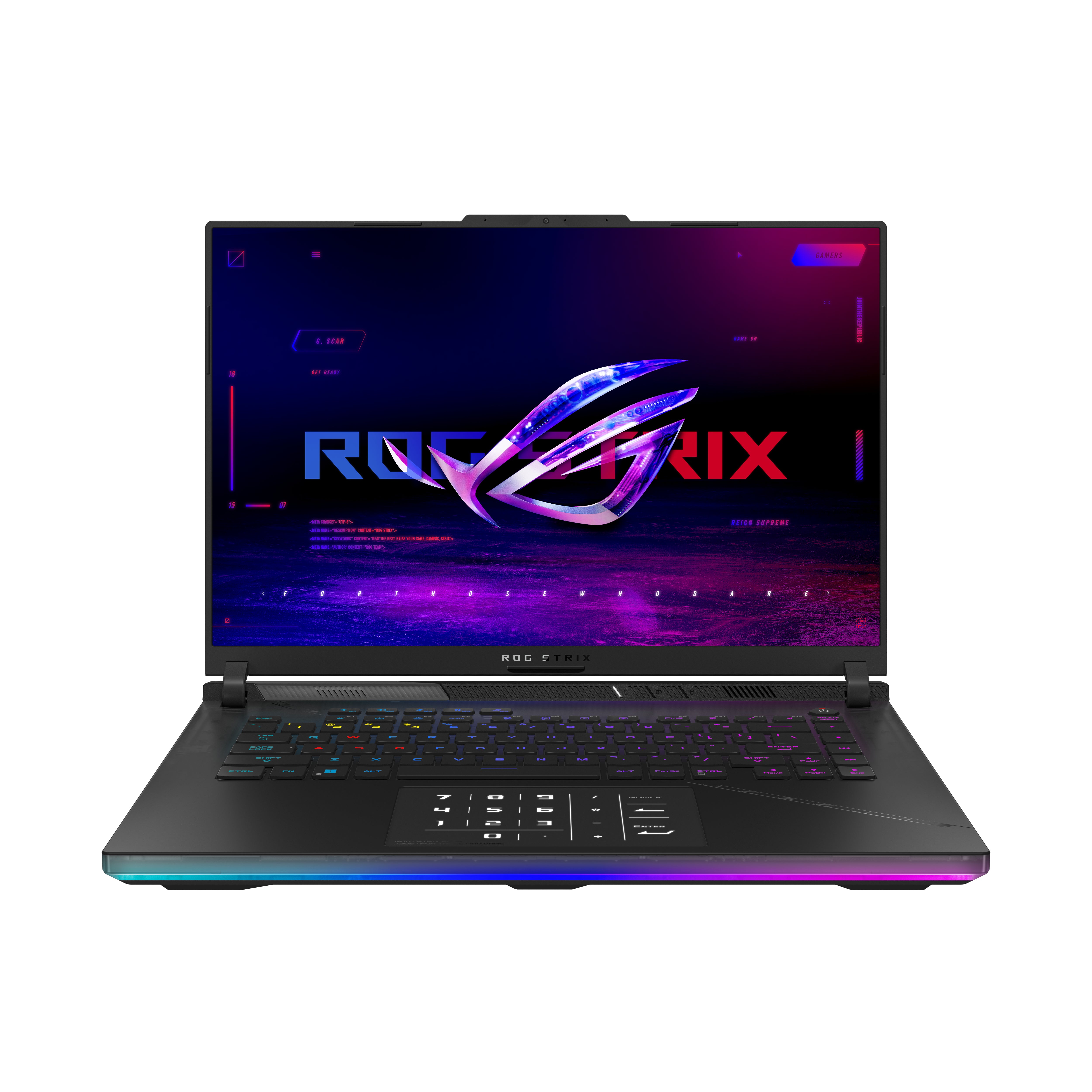 ASUS ASUS ROG Strix SCAR 16 G634JZR-RA034W bärbara datorer Intel® Core™ i9 i9-14900HX Bärbar dator 40,6 cm (16") Quad HD+ 32 GB DDR5-SDRAM 2 TB SSD NVIDIA GeForce RTX 4080 Wi-Fi 6E (802.11ax) Windows 11 Home Svart