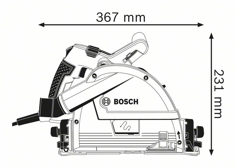 Bosch Bosch 0 601 675 001 bärbar cirkelsåg 16,5 cm 6250 RPM 1400 W