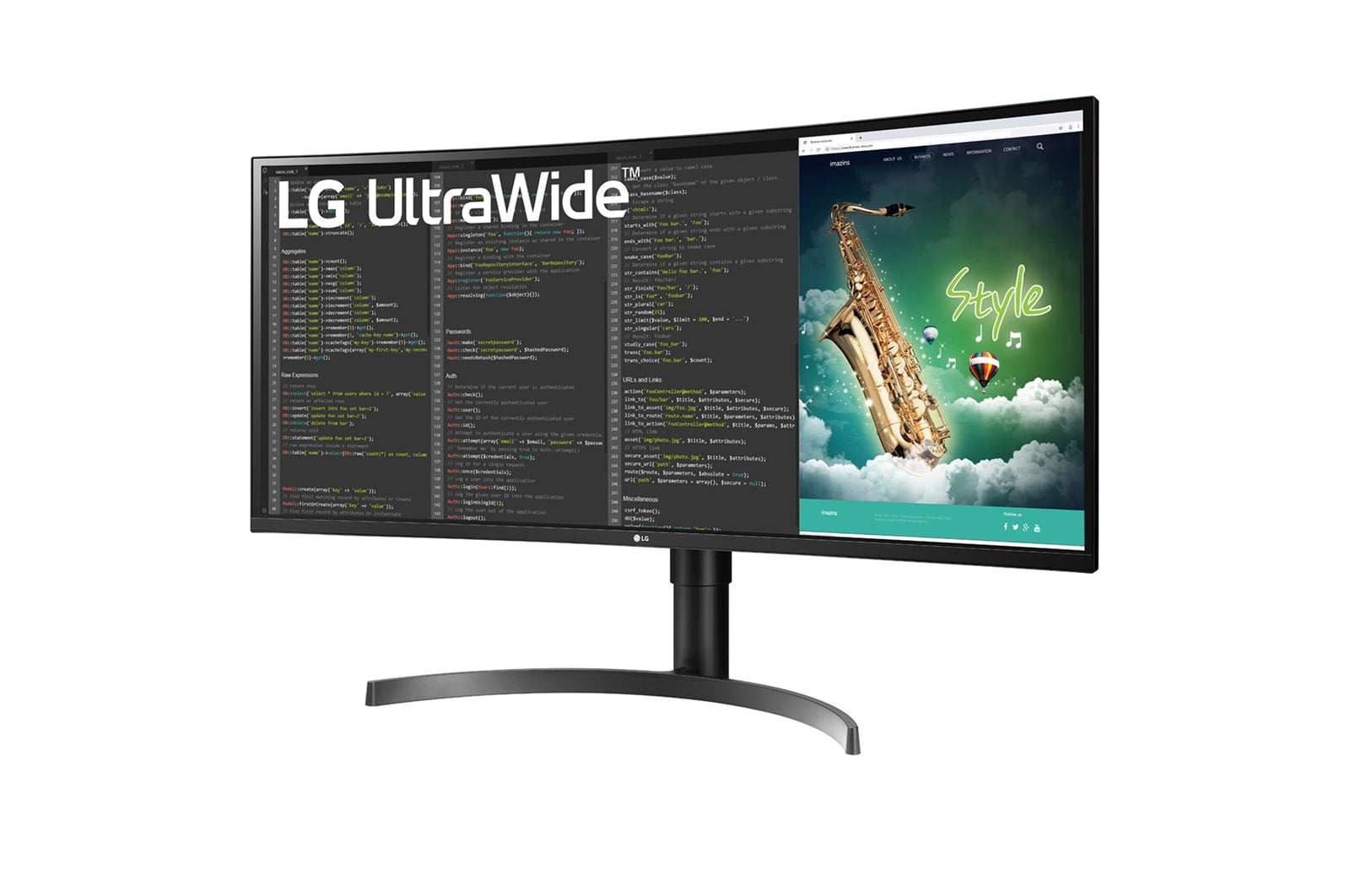 LG 35WN75CP-B.AEU LED display 88,9 cm (35") 3440 x 1440 pixlar 4K Ultra HD Svart