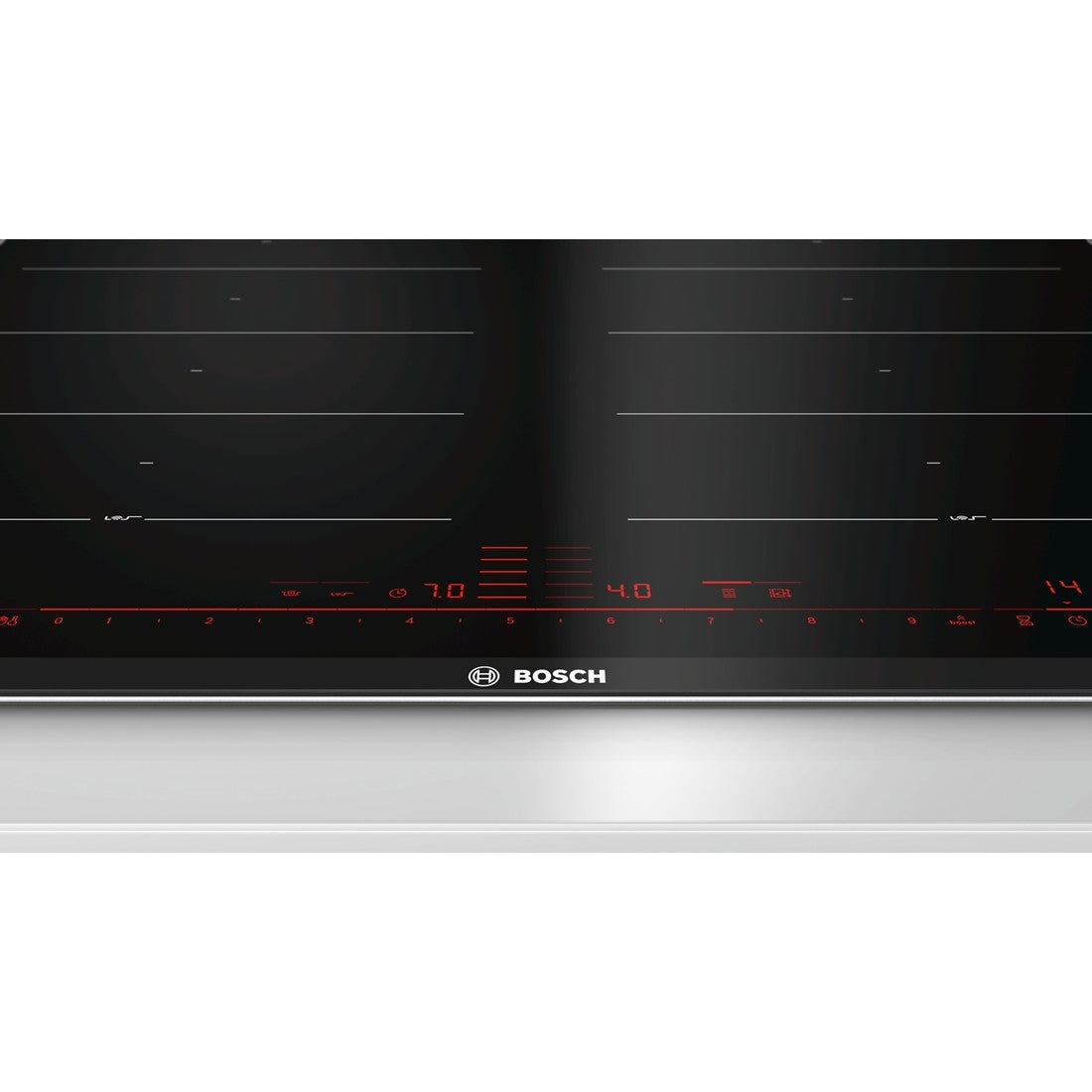 Bosch Bosch PXX675DC1E spishällar Svart, Rostfritt stål Inbyggd Induktionshäll med zon 4 zone(s)