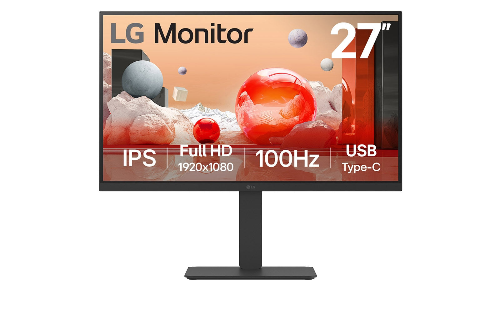 LG 27BA750-B platta pc-skärmar 68,6 cm (27") 1920 x 1080 pixlar Full HD LCD Svart