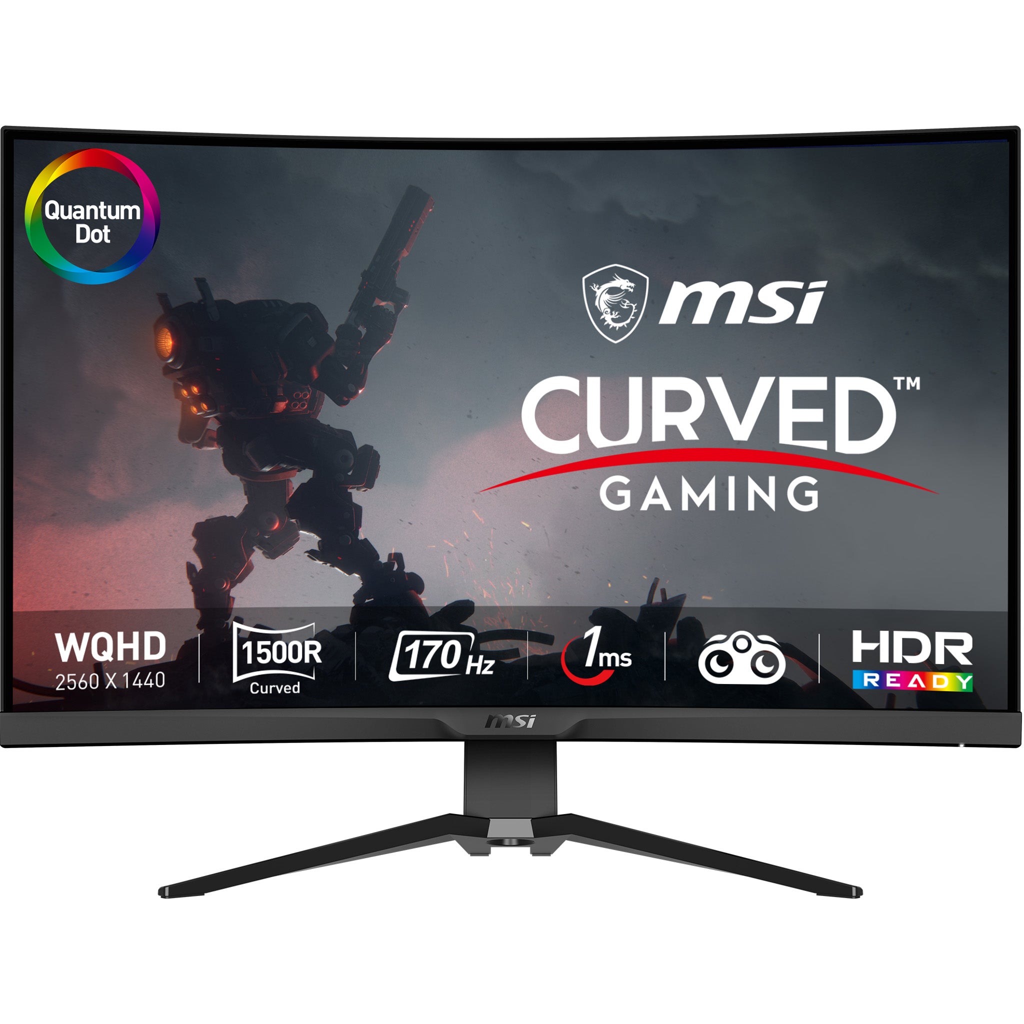 MSI MSI MAG 325CQRF QD platta pc-skärmar 80 cm (31.5") 2560 x 1440 pixlar Wide Quad HD Svart