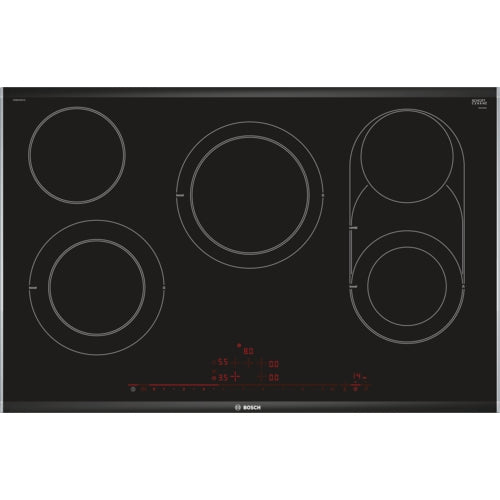 Bosch Bosch Serie 8 PKM875DP1D spishällar Svart, Rostfritt stål Inbyggd Keramisk 5 zone(s)