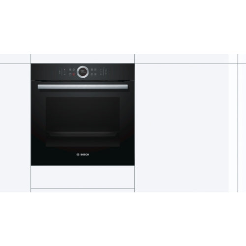 Bosch Bosch Serie 8 HBG635BB1 ovens 71 l Black, Stainless steel