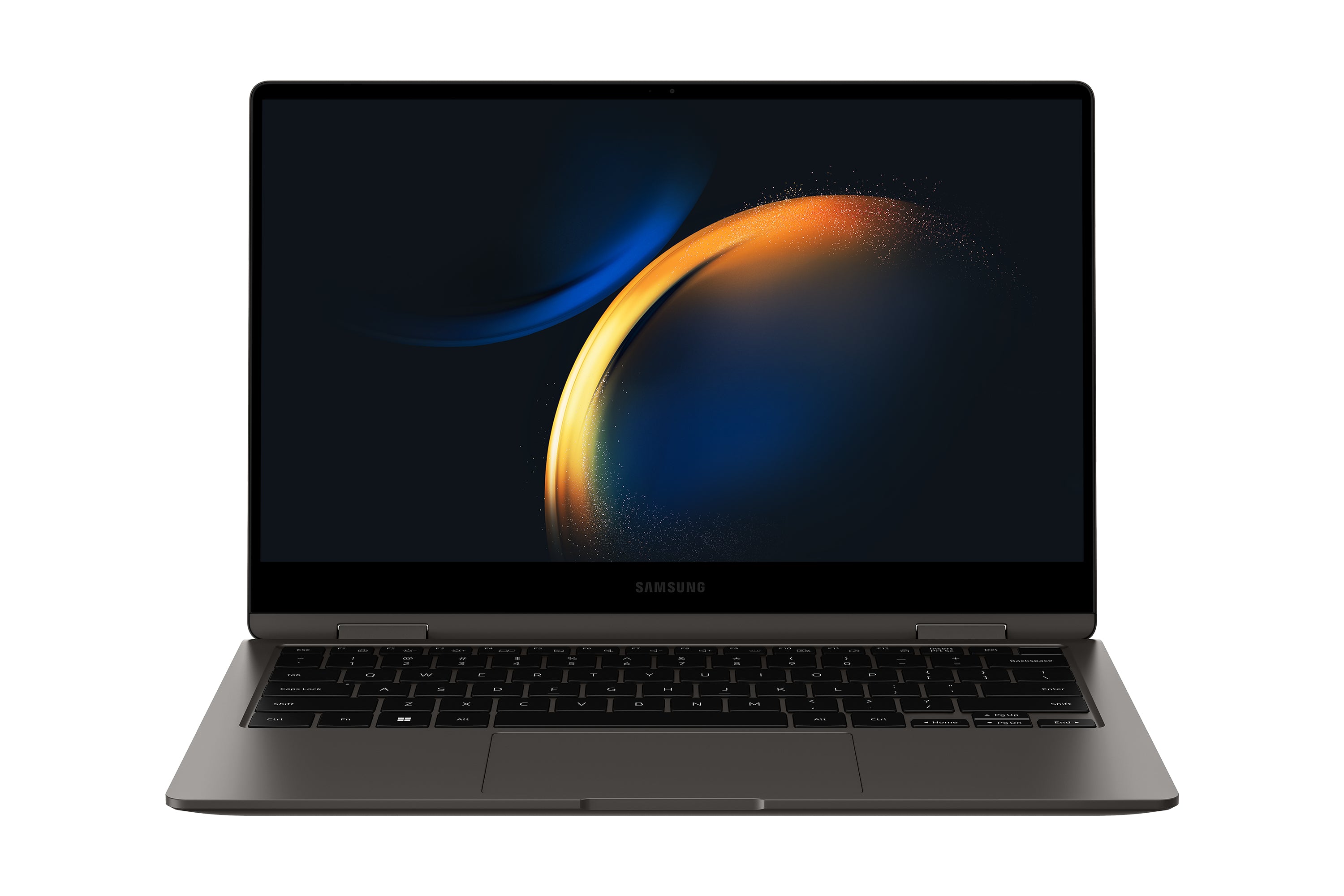 Samsung Samsung Galaxy Book3 Pro 360 NP730QFG-KA3DE bärbara datorer Intel® Core™ i7 i7-1360P Hybrid (2-i-1) 33,8 cm (13.3") Pekskärm Full HD 16 GB LPDDR4x-SDRAM 512 GB SSD Wi-Fi 6E (802.11ax) Windows 11 Home grafit