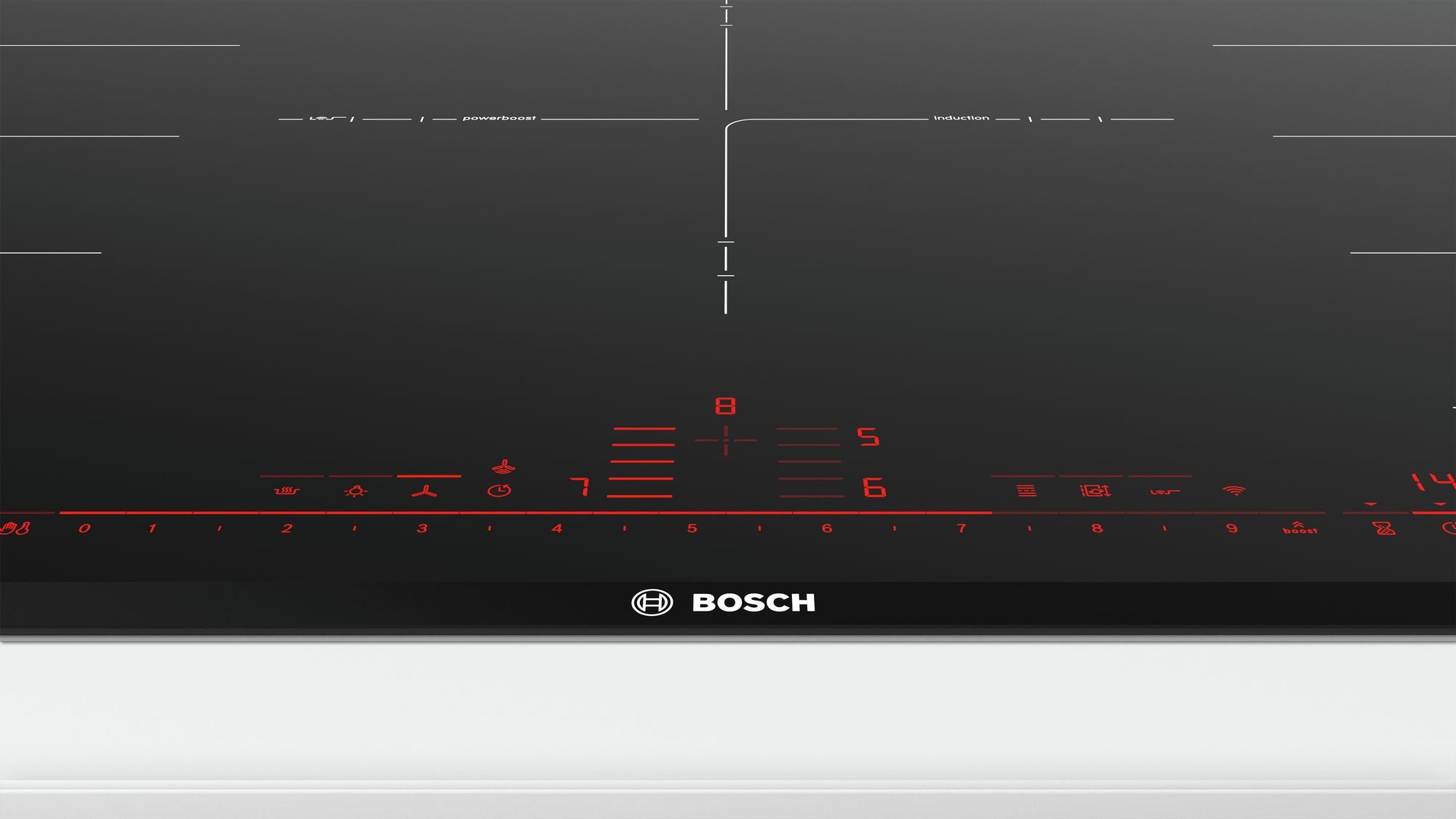 Bosch Bosch Serie 8 PXV975DV1E spishällar Svart Inbyggd Induktionshäll med zon 5 zone(s)