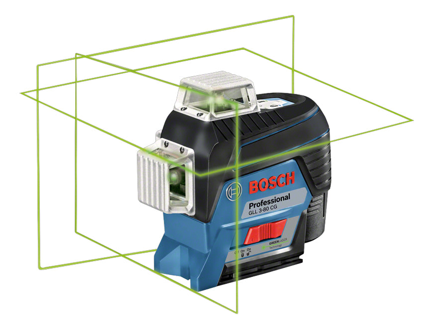 Bosch Bosch GLL 3-80 CG Professional Linjelaser 30 m 500-540 nm (< 10 mW)