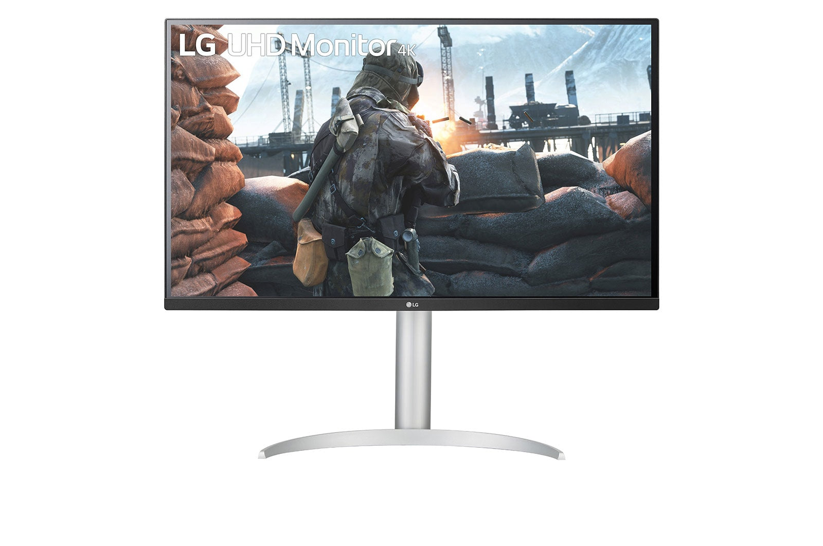 LG LG 27BP55U-B platta pc-skärmar 68,6 cm (27") 3840 x 2160 pixlar 4K Ultra HD LED Silver