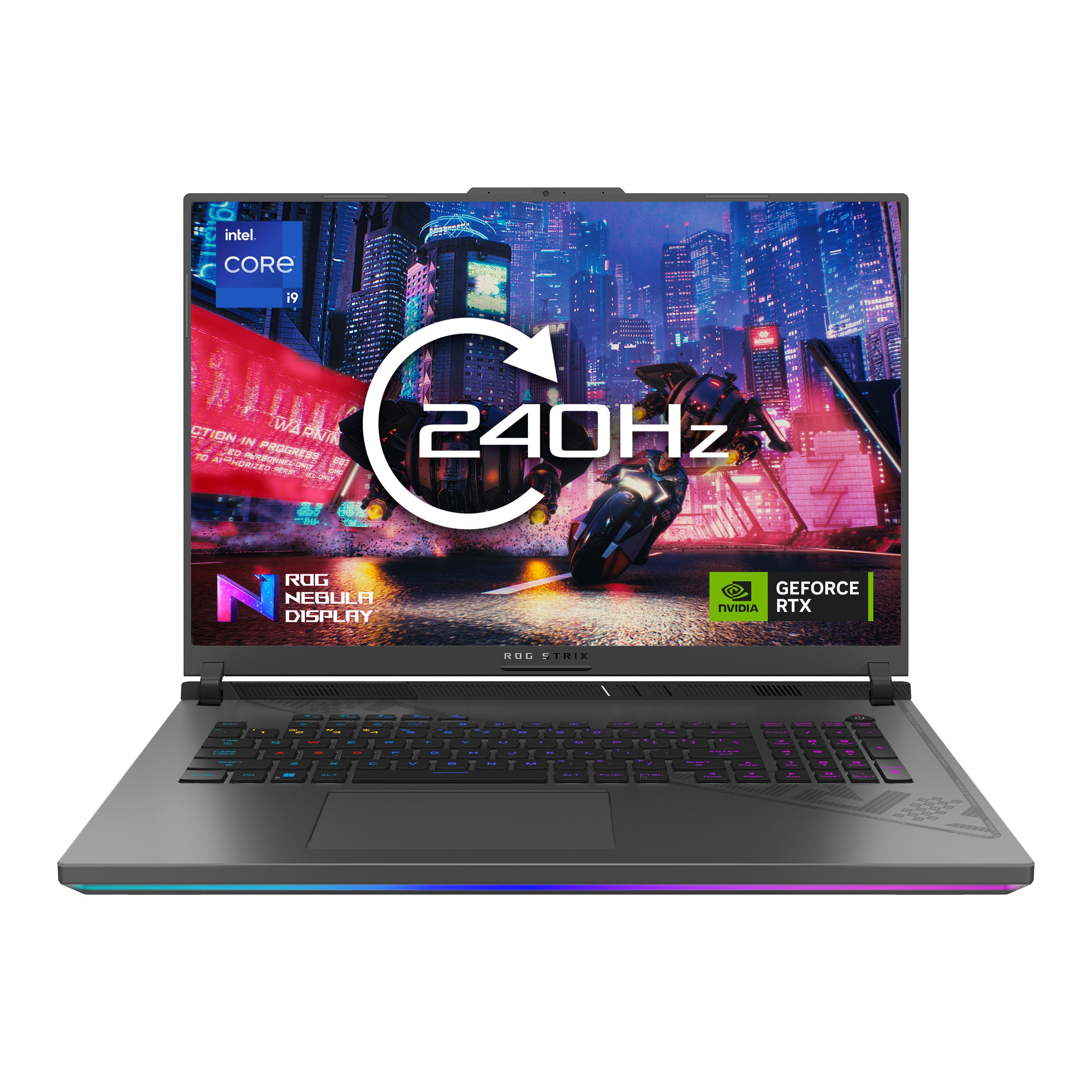 ASUS ASUS ROG Strix G18 G814JI-N6070W Intel® Core™ i9 i9-13980HX Bärbar dator 45,7 cm (18") WQXGA 32 GB DDR5-SDRAM 1 TB SSD NVIDIA GeForce RTX 4070 Wi-Fi 6E (802.11ax) Windows 11 Home Svart, Grå