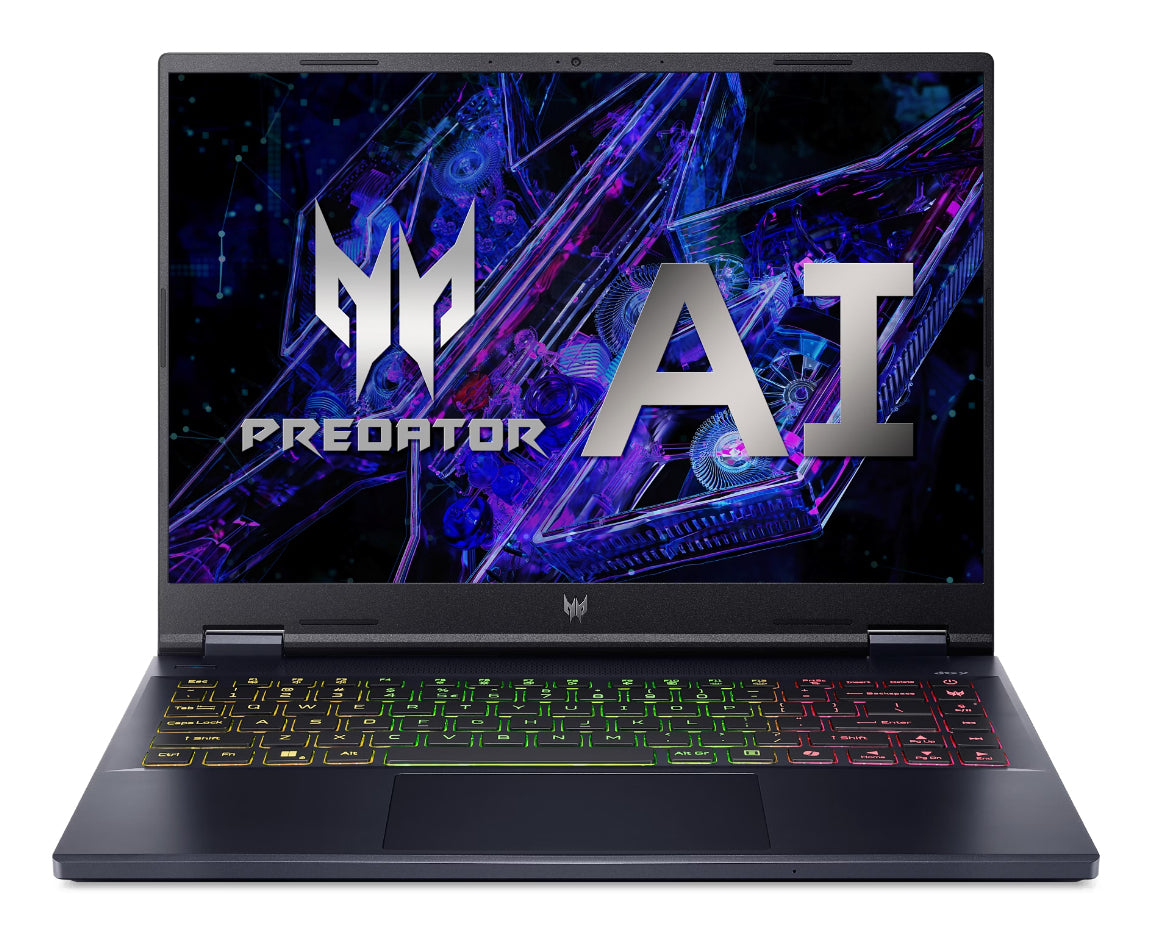 Acer Predator PHN14-51-91G5 Intel Core Ultra 9 185H Laptop 36.8 cm (14.5") WQXGA+ 32 GB LPDDR5x-SDRAM 1 TB SSD NVIDIA GeForce RTX 4070 Wi-Fi 6 (802.11ax) Windows 11 Home Black