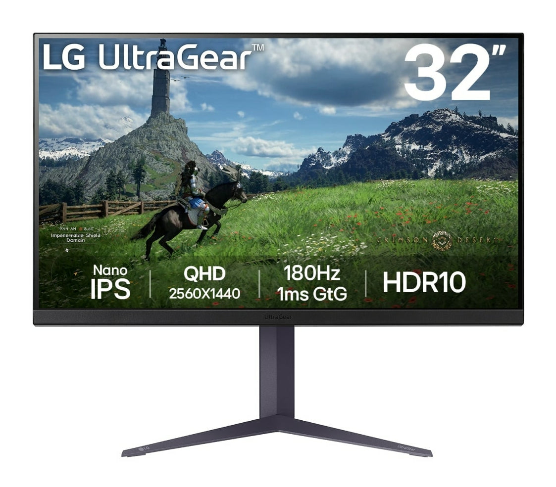 LG LG 32GS85Q-B platta pc-skärmar 80 cm (31.5") 2560 x 1440 pixlar Quad HD Svart