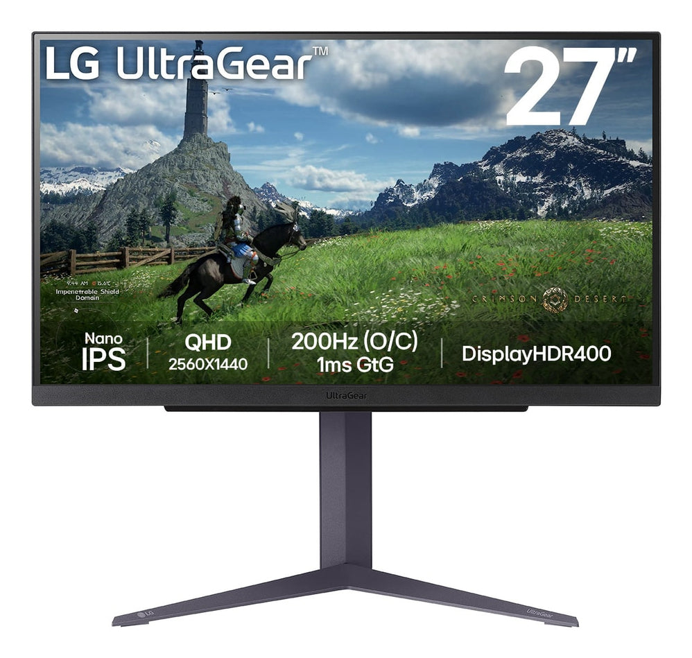 LG LG 27GS85QX-B platta pc-skärmar 68,6 cm (27") 2560 x 1440 pixlar Quad HD LCD Svart