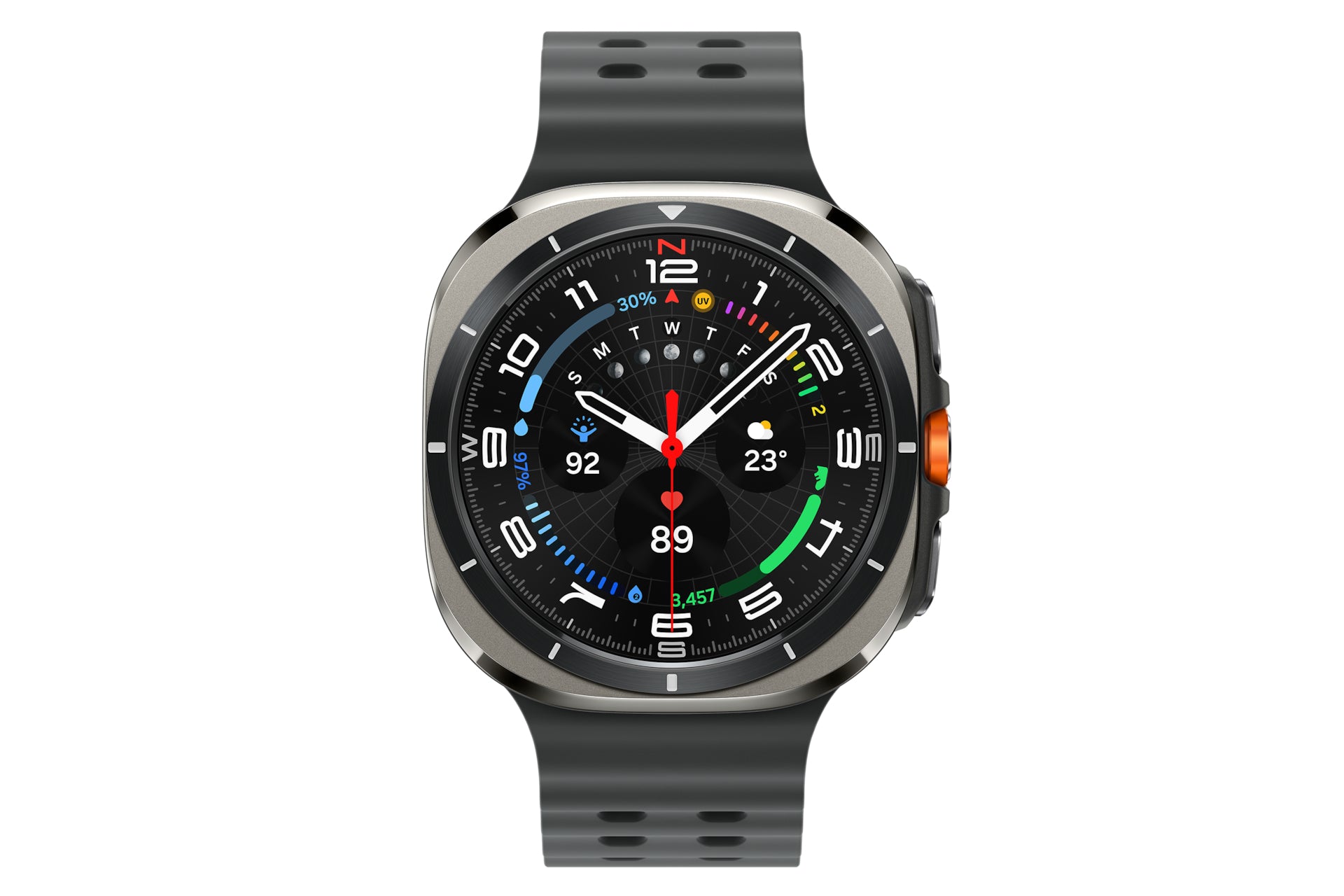 Samsung Galaxy Watch Ultra 3,81 cm (1.5") AMOLED 47 mm Digital 480 x 480 pixlar Pekskärm 4G Silver Wi-Fi GPS