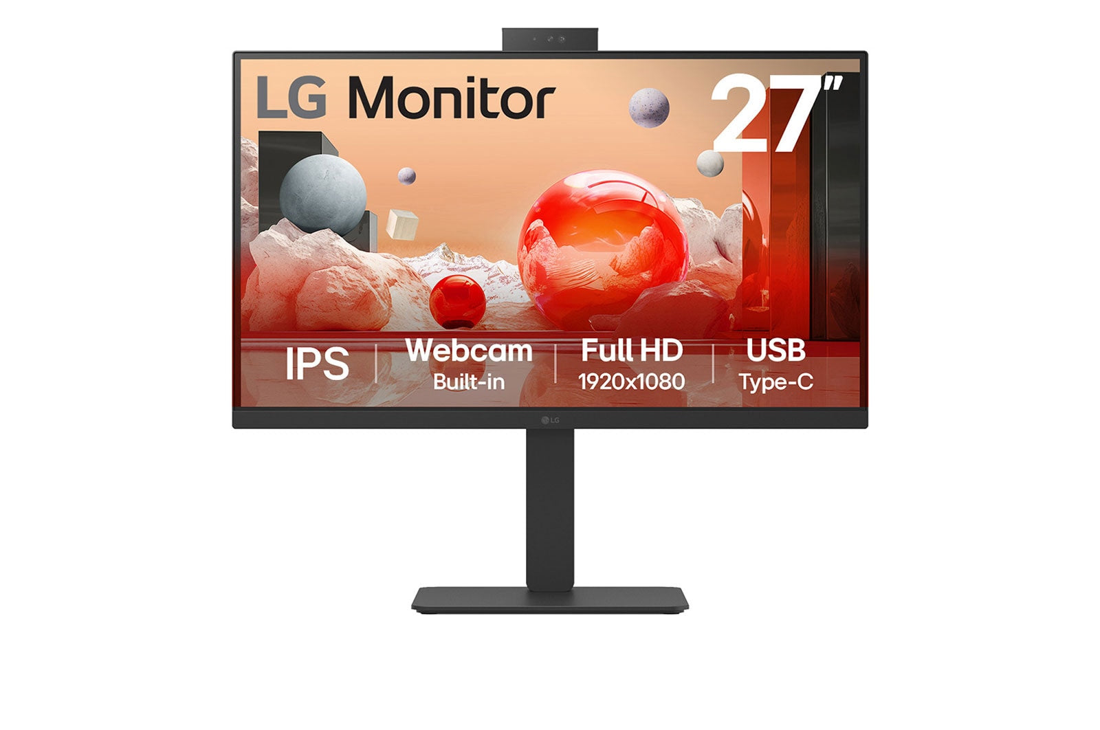 LG LG 27BA850-B platta pc-skärmar 68,6 cm (27") 1920 x 1080 pixlar Full HD Svart