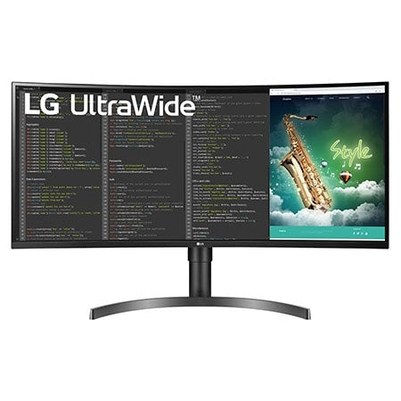 LG 35WN75CP-B.AEU LED display 88,9 cm (35") 3440 x 1440 pixlar 4K Ultra HD Svart