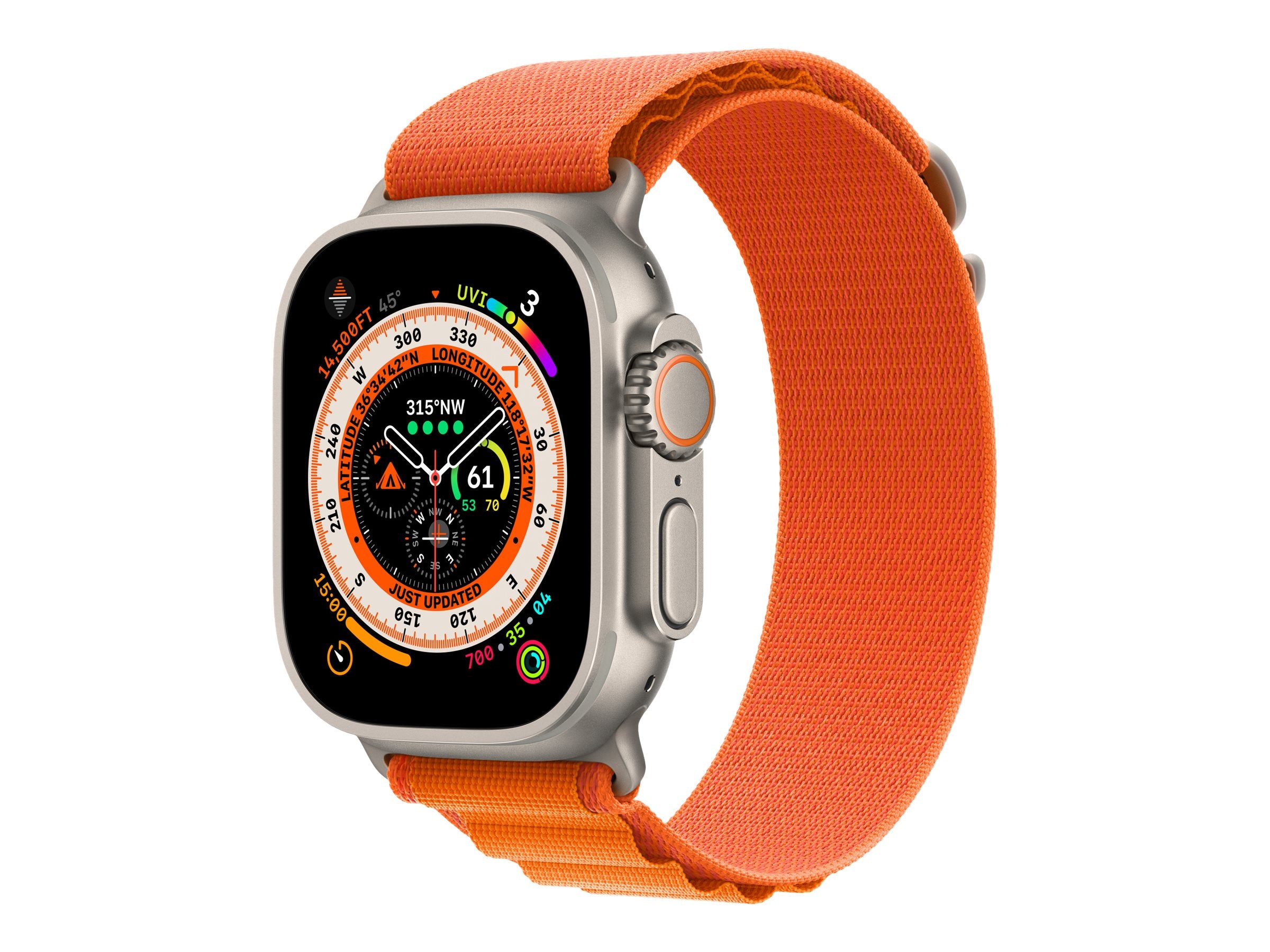 Apple Watch Ultra 49 mm Grå Orange Smart ur