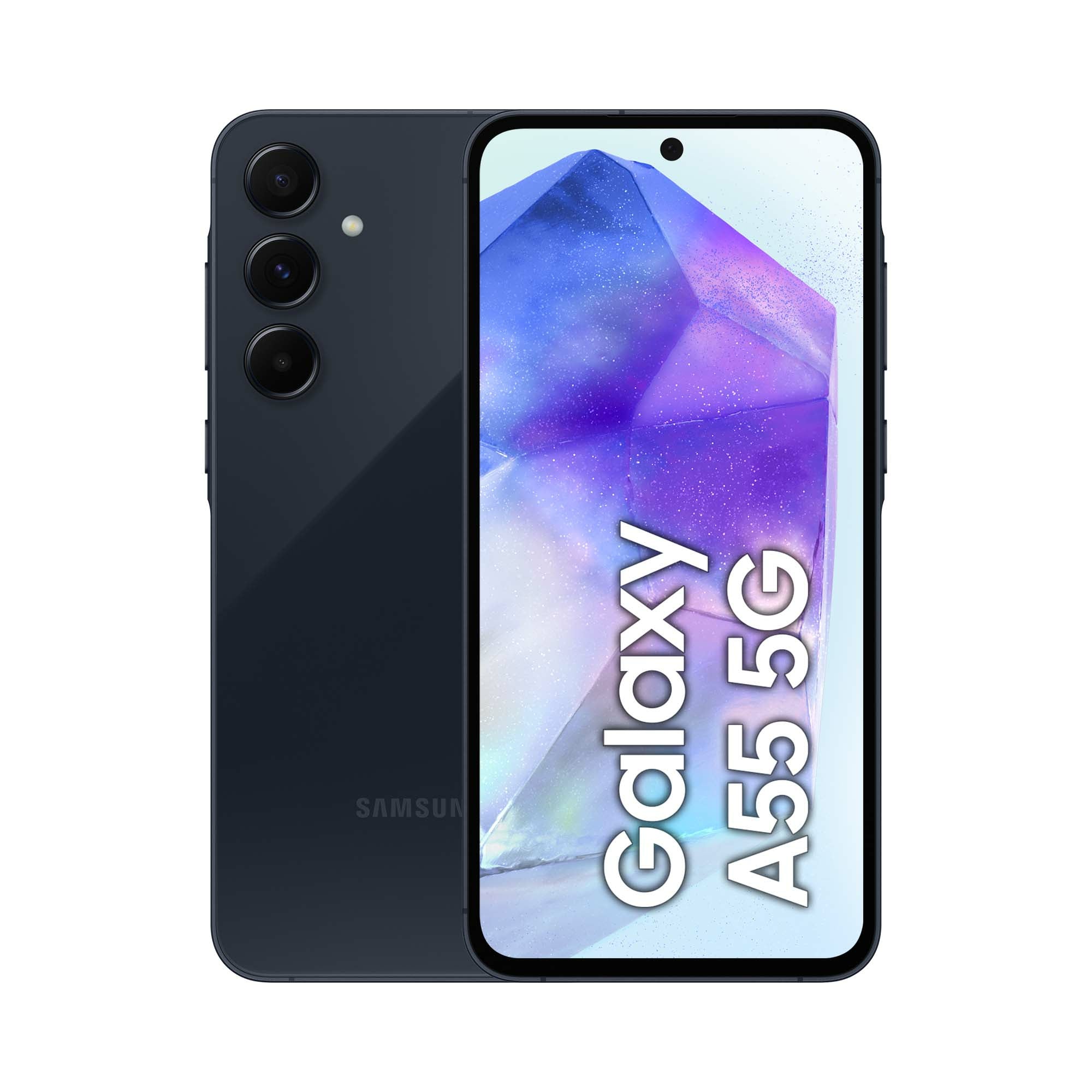 Samsung Galaxy A55 5G 16,8 cm (6.6") Hybrid Dual SIM Android 14 USB Type-C 8 GB 128 GB 5000 mAh Marinblå