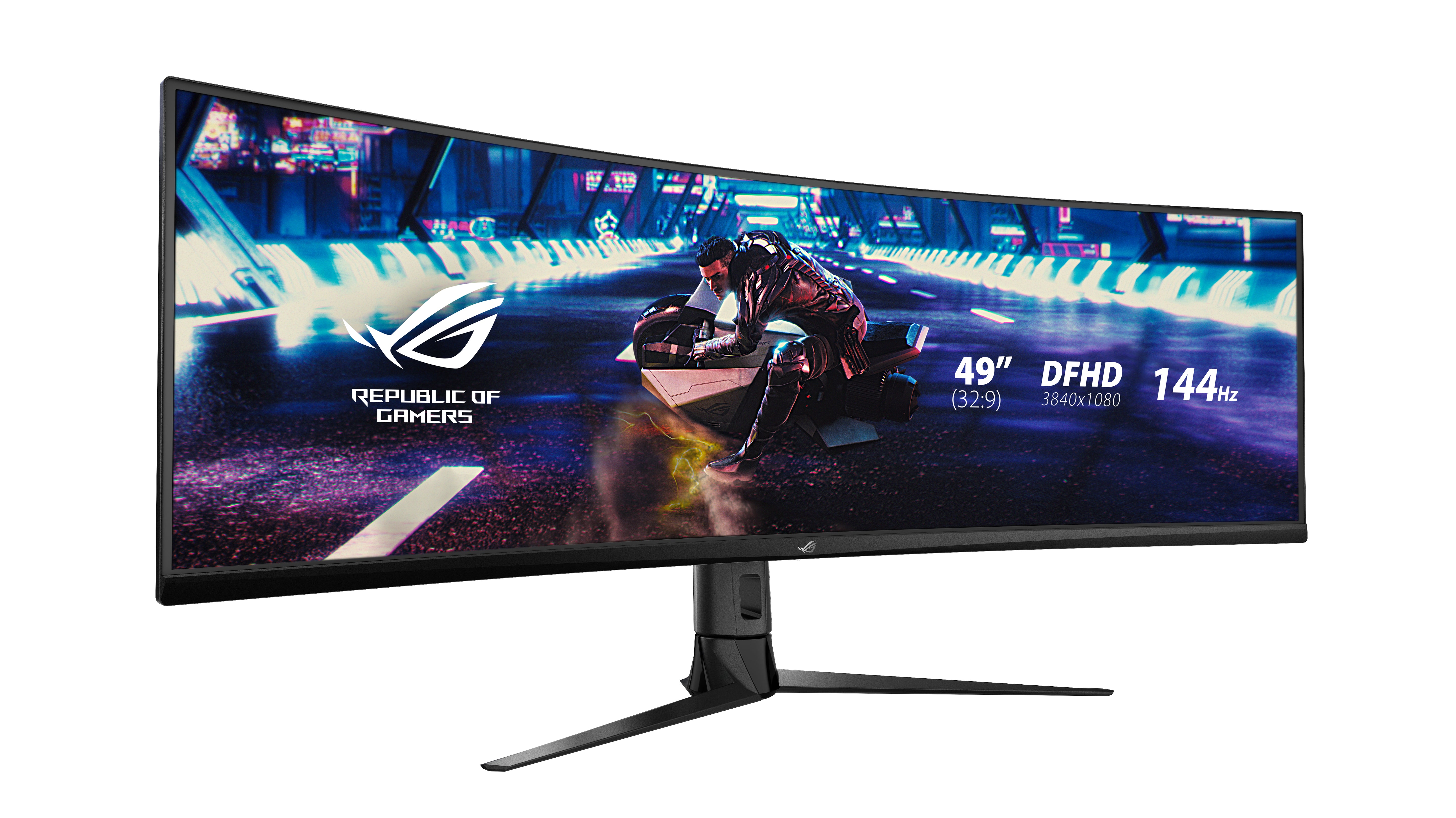 ASUS ASUS ROG Strix XG49VQ platta pc-skärmar 124,5 cm (49") 3840 x 1080 pixlar UltraWide Full HD LED Svart