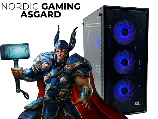 Nordic Gaming Asgard Thor Gaming PC | i5 16GB RTX4070 1TB