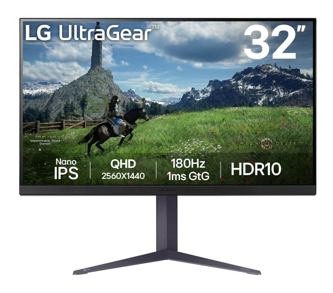 LG LG 32GS85QX-B platta pc-skärmar 81,3 cm (32") 2560 x 1440 pixlar Svart