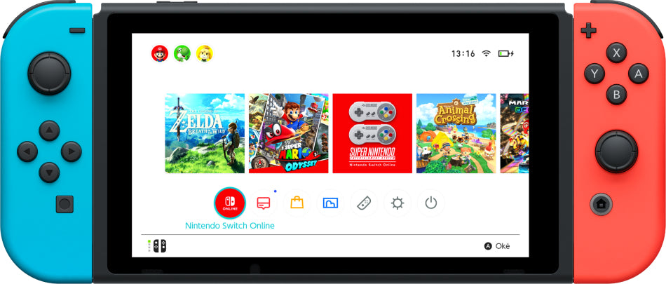 Nintendo Nintendo Switch + Ring Fit Adventure bärbara spelkonsoller 15,8 cm (6.2") 32 GB Wi-Fi Svart, Blå, Röd