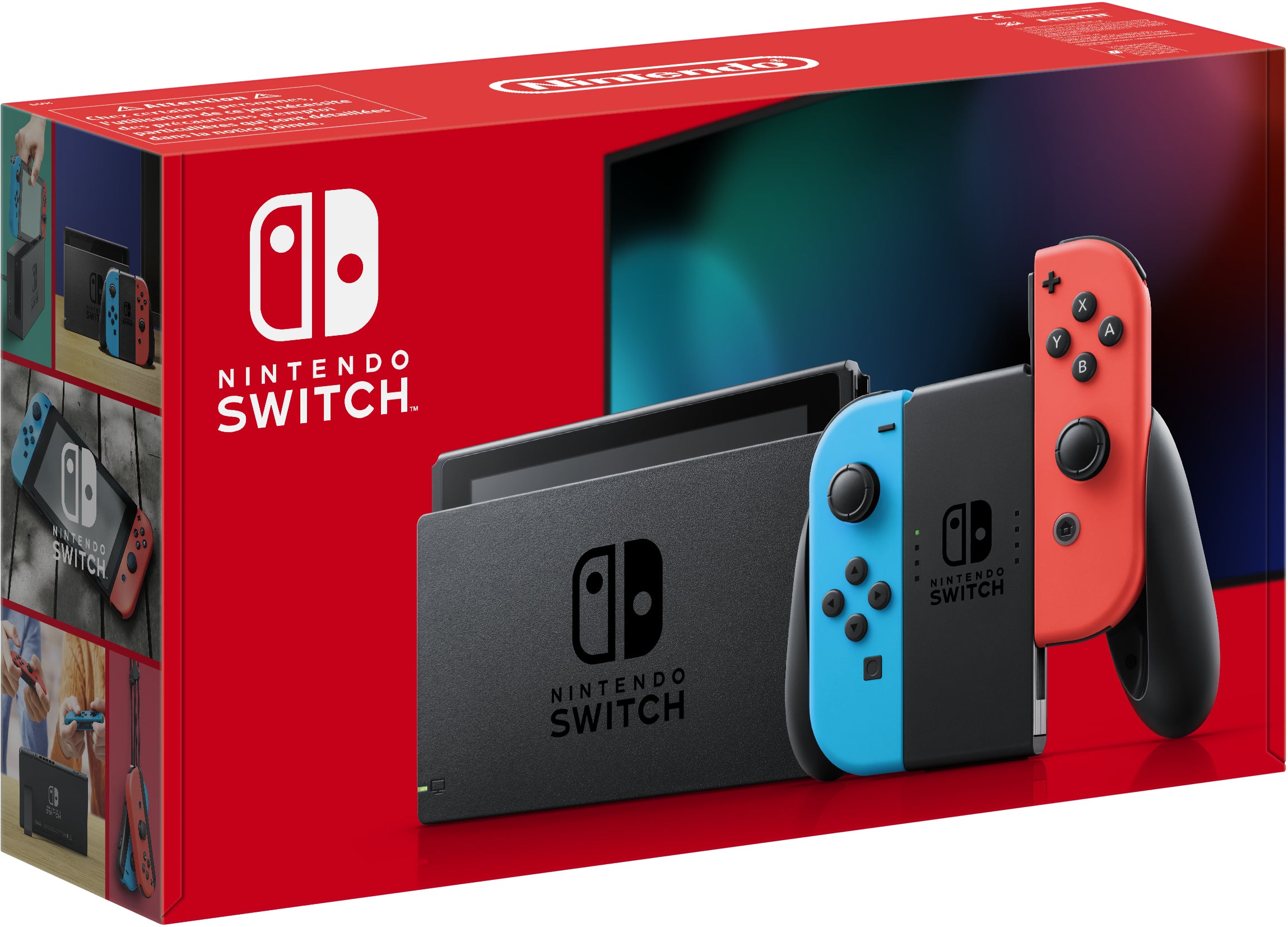 Nintendo Nintendo Switch bärbara spelkonsoller 15,8 cm (6.2") 32 GB Pekskärm Wi-Fi Blå, Grå, Röd