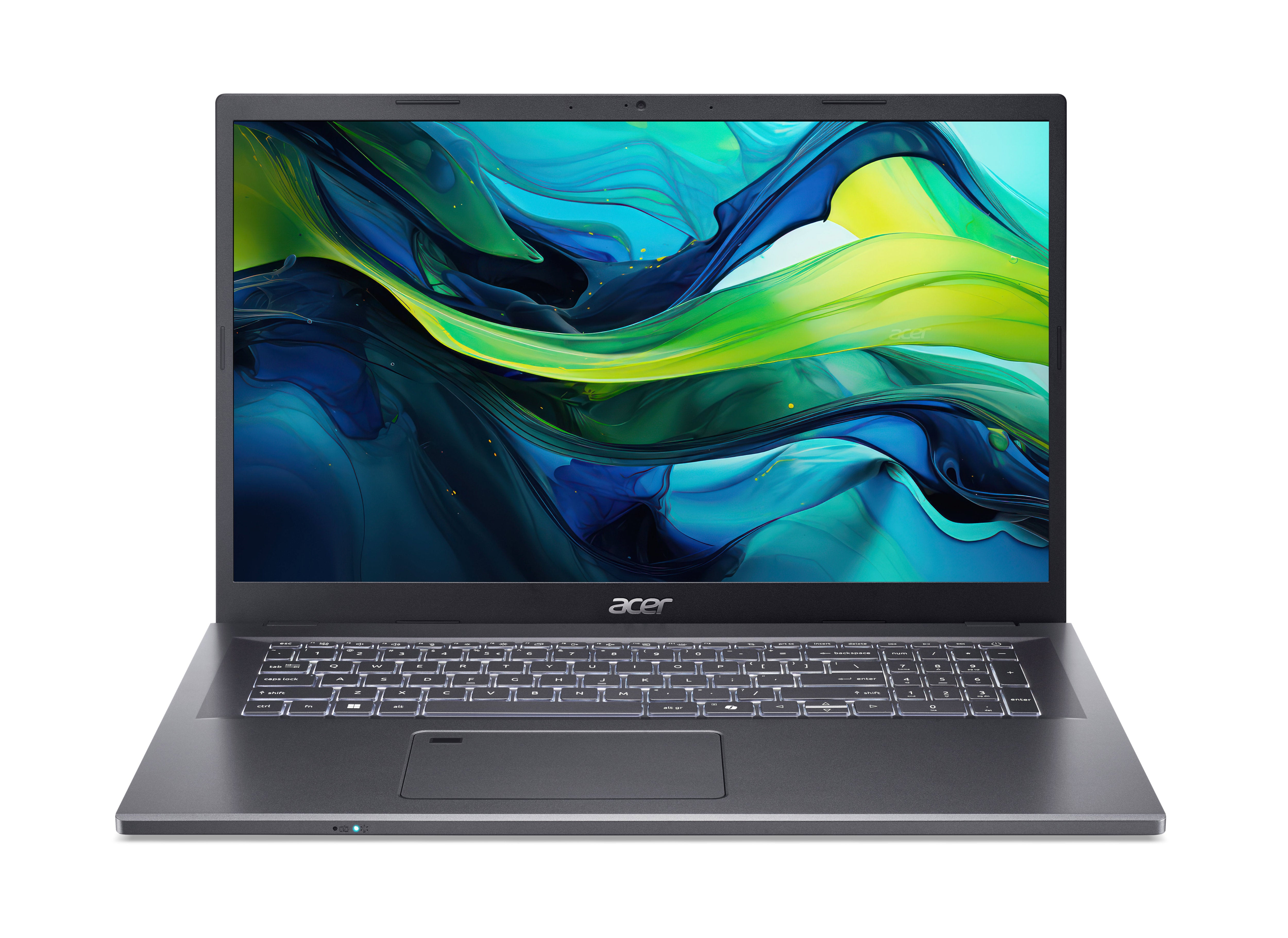 Acer Aspire A17-51M-55JP Intel Core 5 120U Bärbar dator 43,9 cm (17.3") Full HD 16 GB LPDDR5-SDRAM 512 GB SSD Wi-Fi 6 (802.11ax) Windows 11 Home Grå