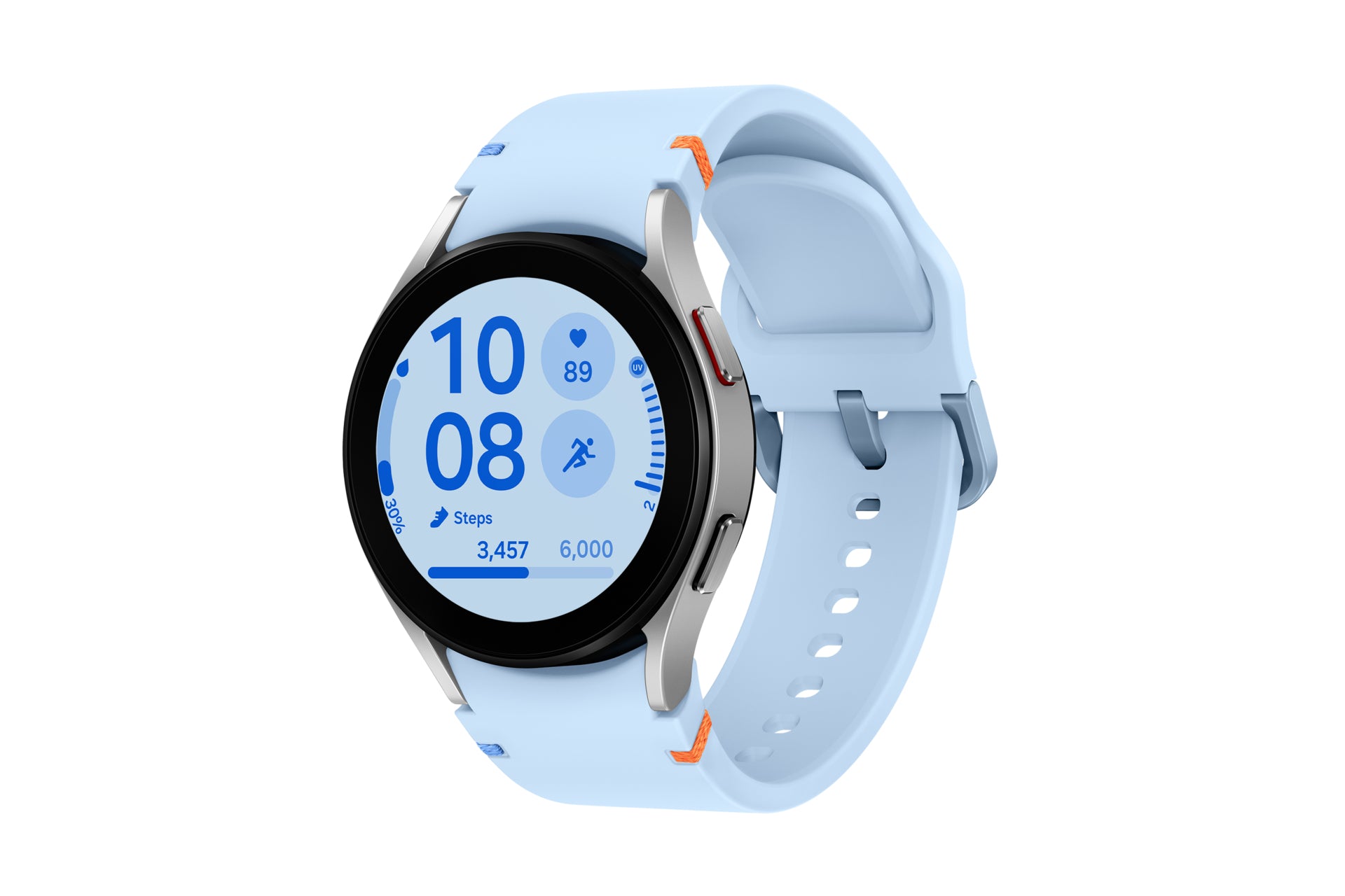 Samsung Galaxy Watch FE SM-R861N 3,05 cm (1.2") AMOLED 40 mm Digital 396 x 396 pixlar Pekskärm Silver Wi-Fi GPS