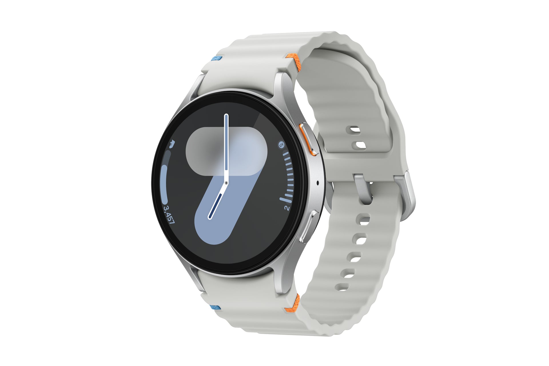 Samsung Galaxy Watch7 3,81 cm (1.5") AMOLED 44 mm Digital 480 x 480 pixlar Pekskärm 4G Silver Wi-Fi GPS