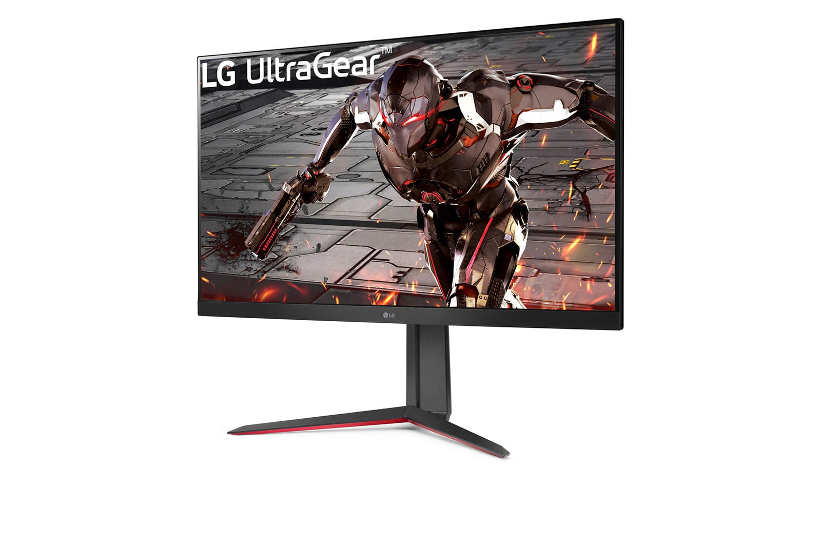 LG 32GN650-B platta pc-skärmar 80 cm (31.5") 2560 x 1440 pixlar Quad HD LED Svart, Röd