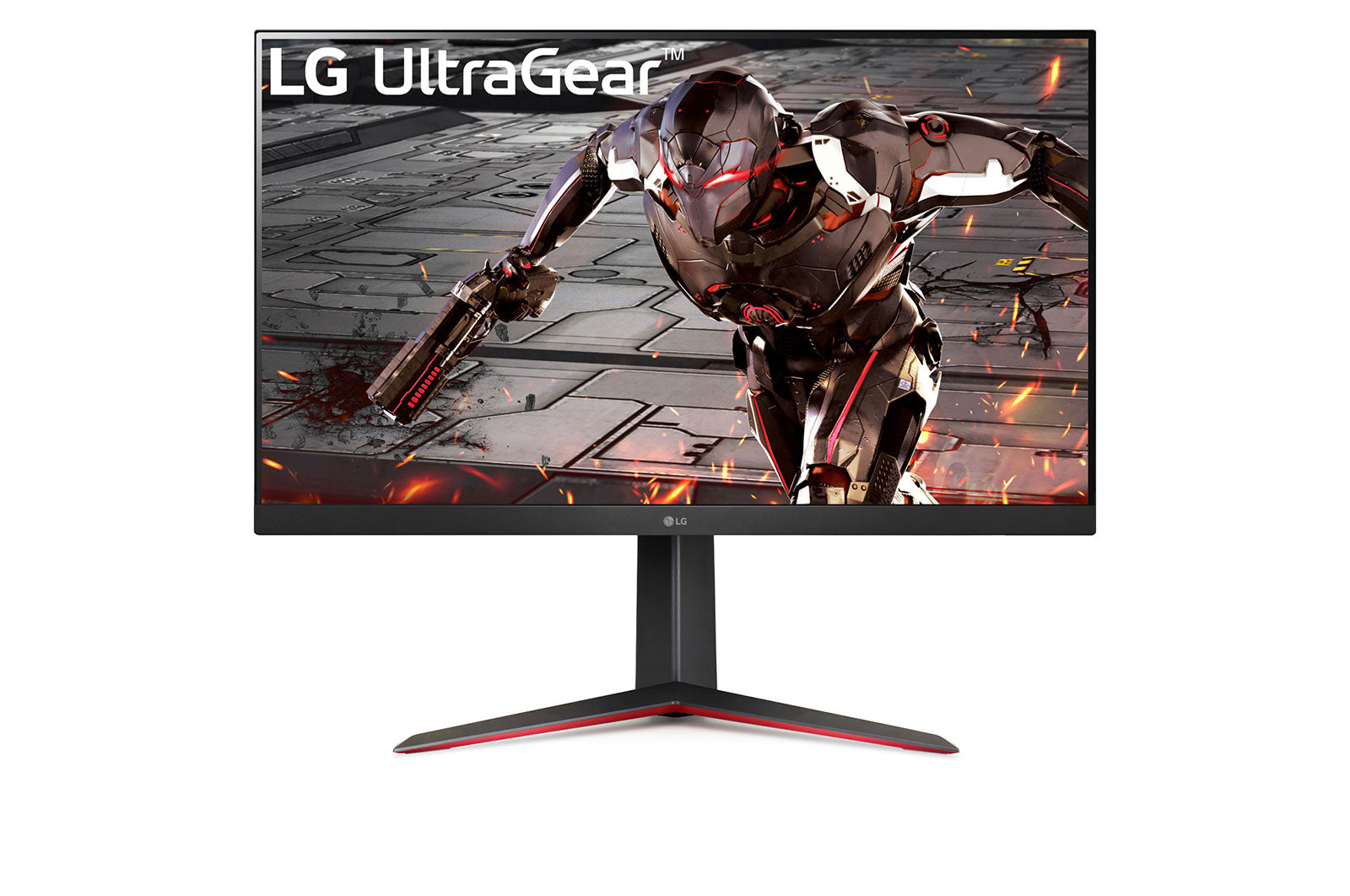 LG 32GN650-B platta pc-skärmar 80 cm (31.5") 2560 x 1440 pixlar Quad HD LED Svart, Röd