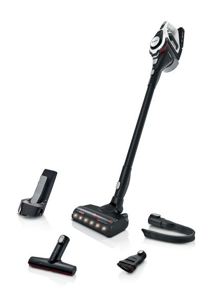 Bosch Serie 8 BBS8214 upprättstående dammsugare och elektrisk sopborste 2-in-1 stick vacuum Batteri Torr Utan påse Vit 4 Ah