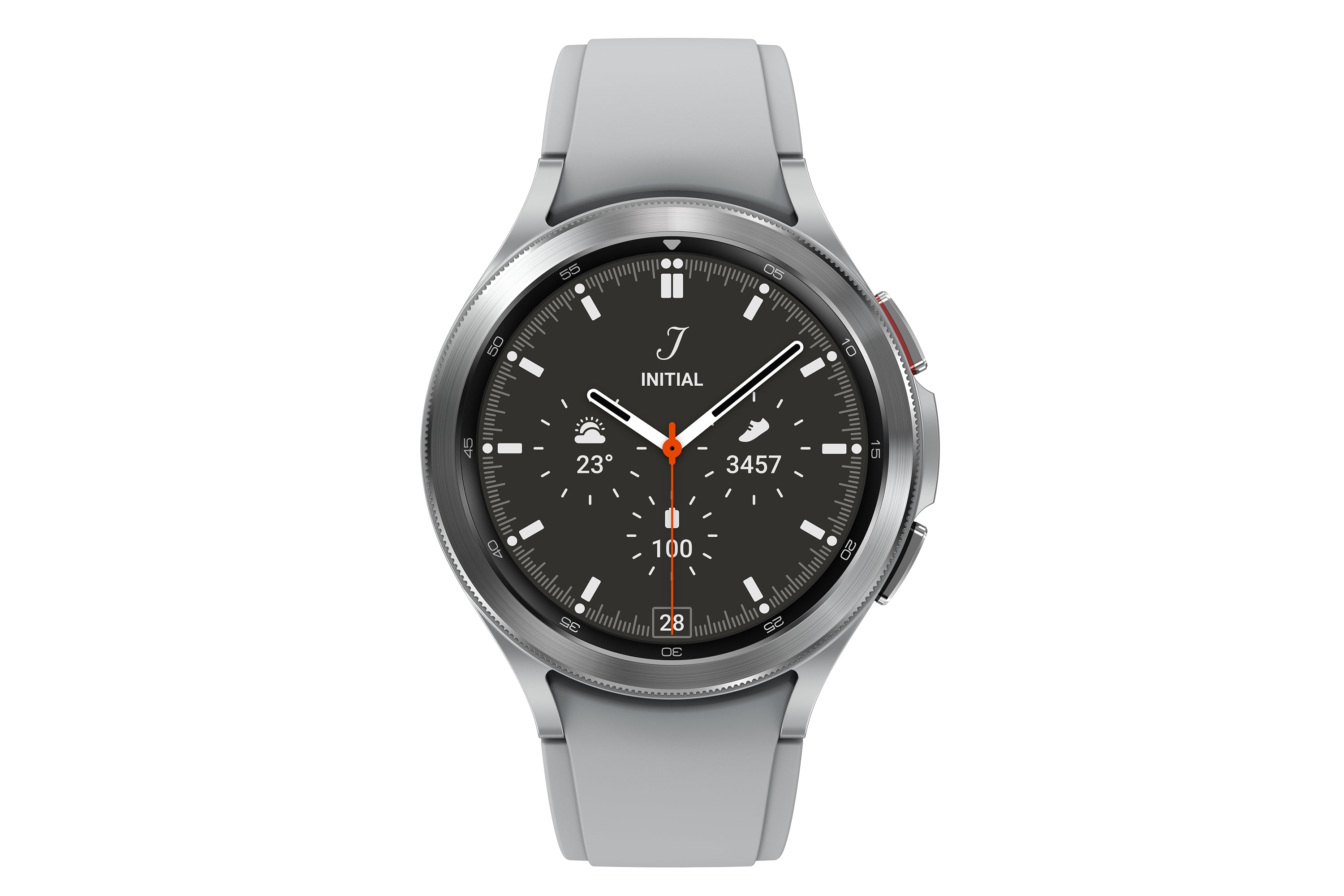 Samsung Galaxy Watch4 Classic 3,56 cm (1.4") OLED 46 mm Digital 450 x 450 pixlar Pekskärm Silver Wi-Fi GPS