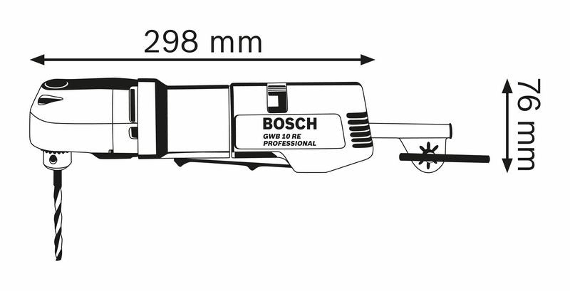 Bosch Bosch GWB 10 RE Professional 1100 RPM 1,6 kg