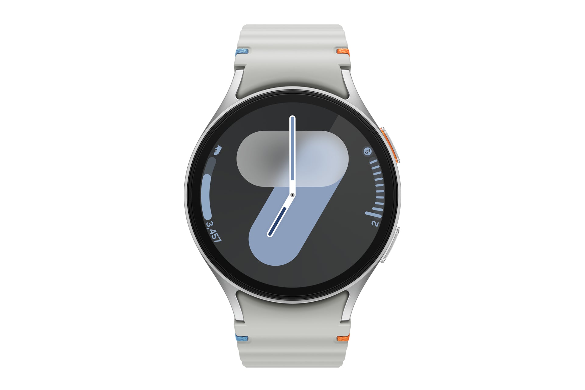 Samsung Galaxy Watch7 3,81 cm (1.5") AMOLED 44 mm Digital 480 x 480 pixlar Pekskärm 4G Silver Wi-Fi GPS