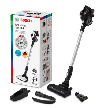 Bosch Bosch Serie 6 BBS611BSC upprättstående dammsugare och elektrisk sopborste 2-in-1 stick vacuum Batteri Torr Utan påse Svart 2,5 Ah