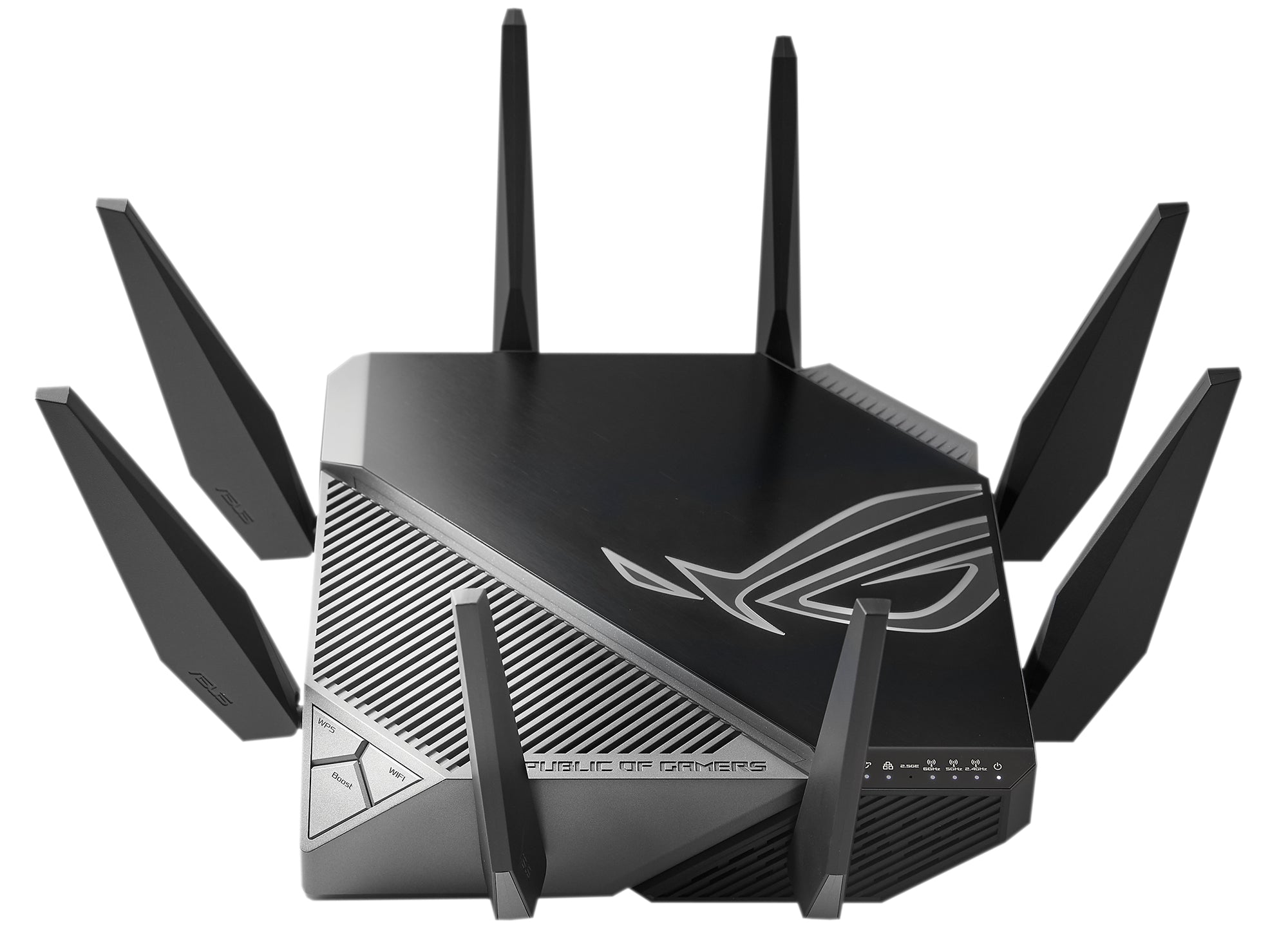 ASUS GT-AXE11000 trådlös router Gigabit Ethernet Triband (2,4 GHz/5 GHz/6 GHz) Svart