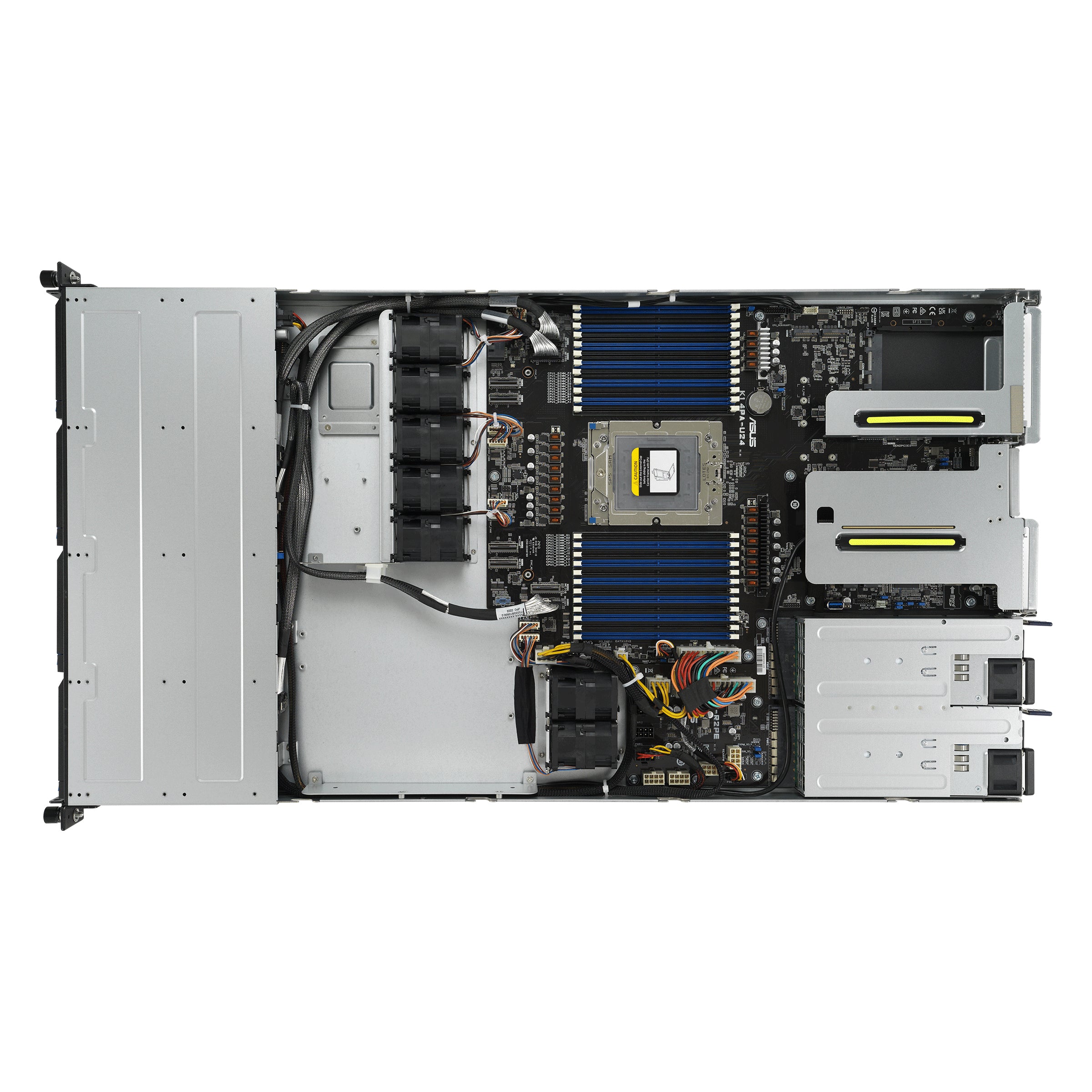 ASUS ASUS RS500A-E12-RS4U Socket SP5 Rack (1U) Svart, Silver