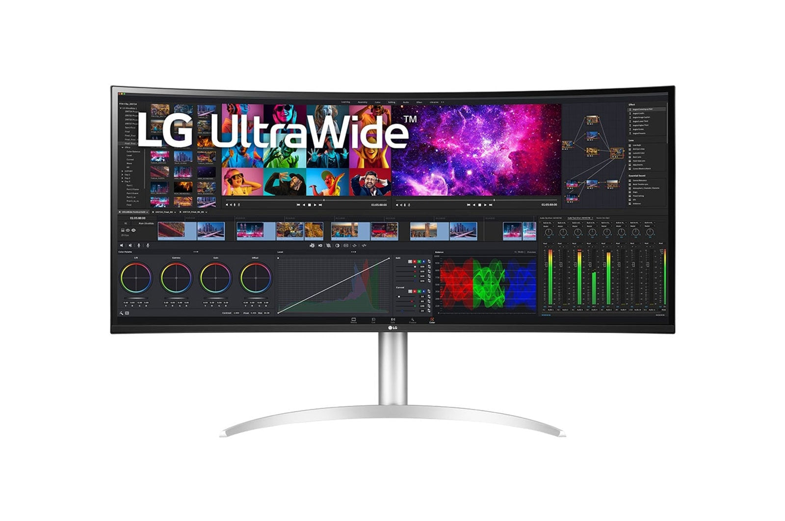 LG LG 40WP95XP-W platta pc-skärmar 100,8 cm (39.7") 5120 x 2160 pixlar UltraWide 5K HD Vit