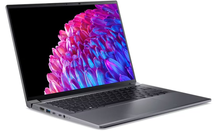 Acer Swift SFX14-72G-73XX Intel Core Ultra 7 155H Bärbar dator 36,8 cm (14.5") 2.8K 16 GB LPDDR5x-SDRAM 512 GB SSD NVIDIA GeForce RTX 4050 Wi-Fi 6E (802.11ax) Windows 11 Home Grå