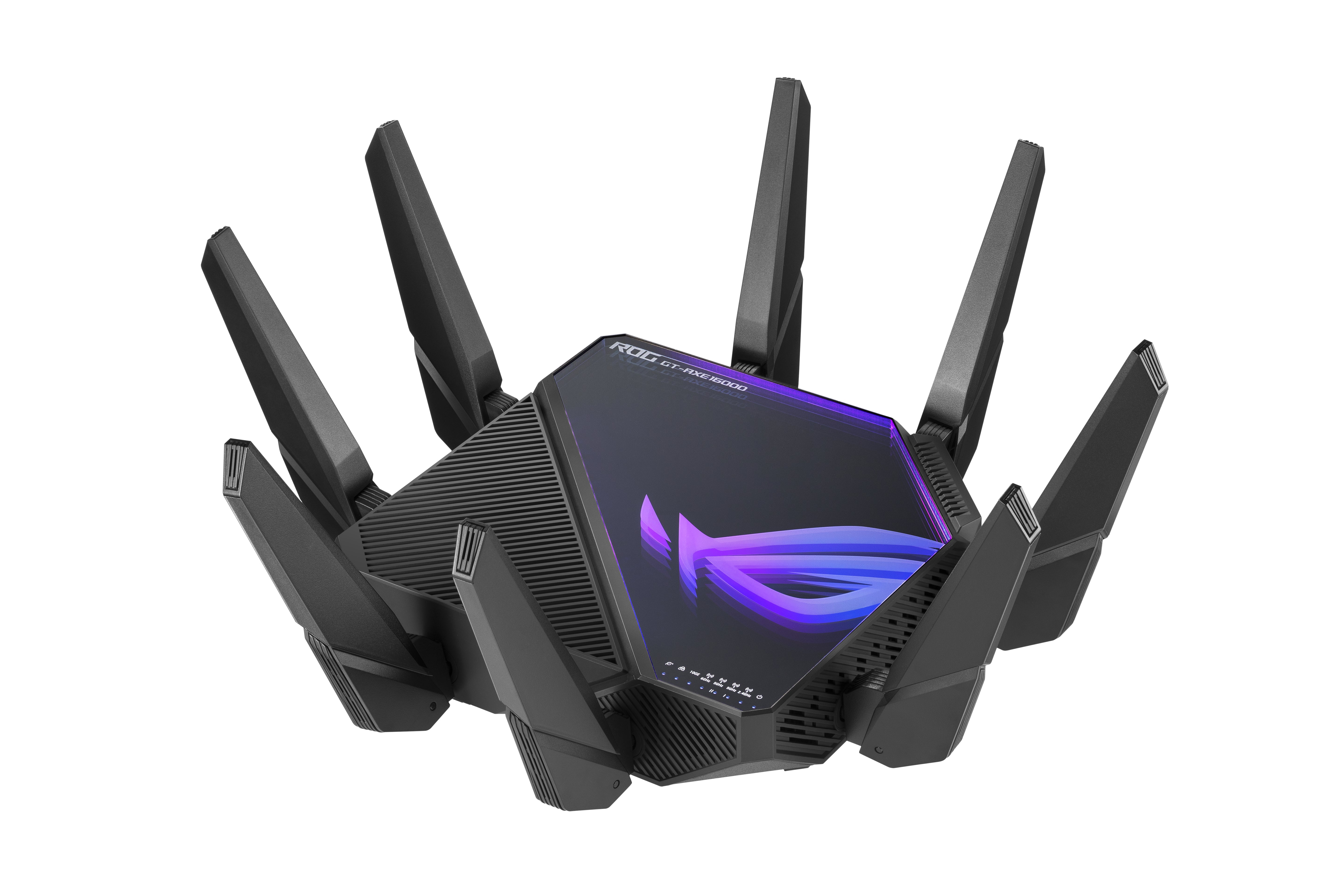 ASUS ROG Rapture GT-AXE16000 trådlös router 10 Gigabit Ethernet Triband (2,4 GHz/5 GHz/6 GHz) Svart