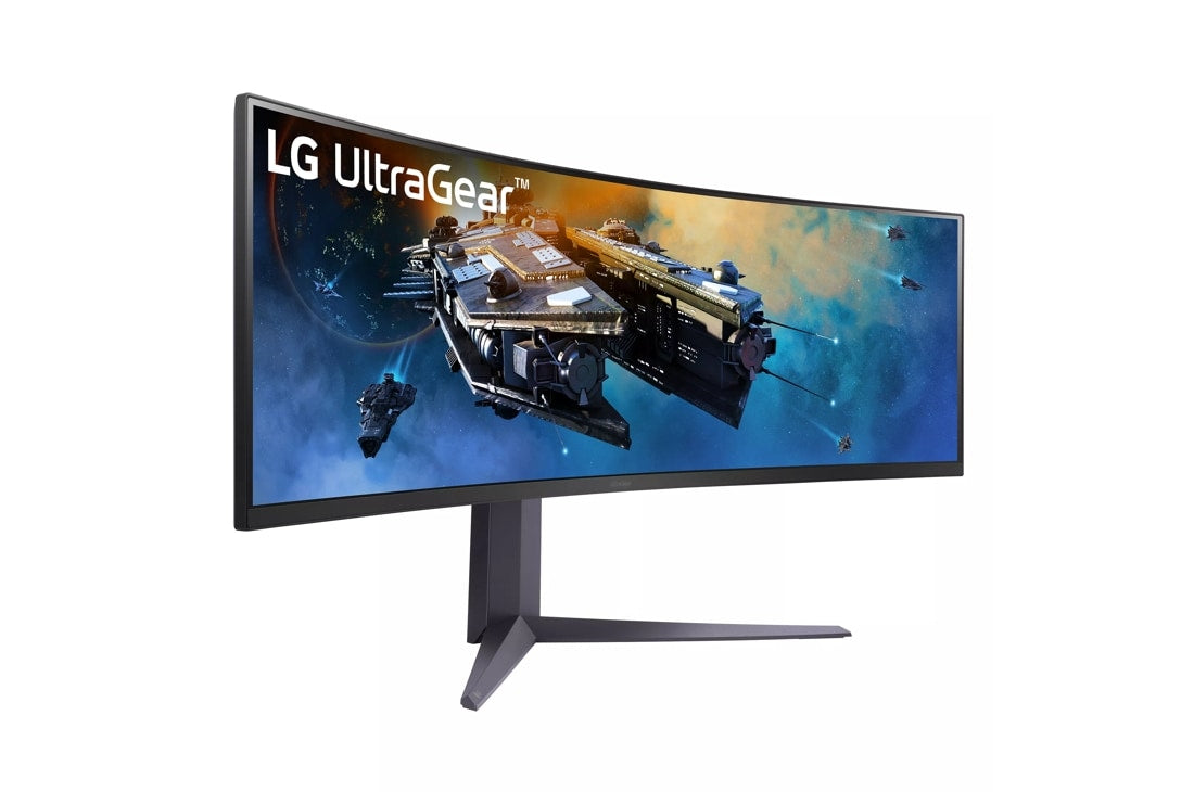 LG LG 45GR65DC-B platta pc-skärmar 114,3 cm (45") 5120 x 1440 pixlar Quad HD Svart