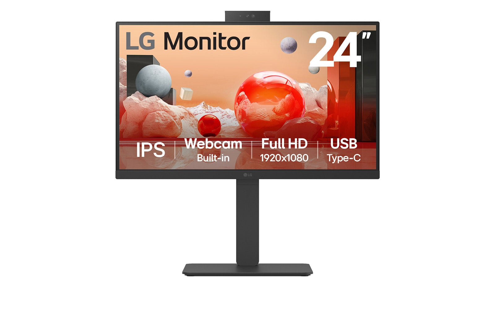 LG LG 24BA850-B platta pc-skärmar 60,5 cm (23.8") 1920 x 1080 pixlar Full HD Svart