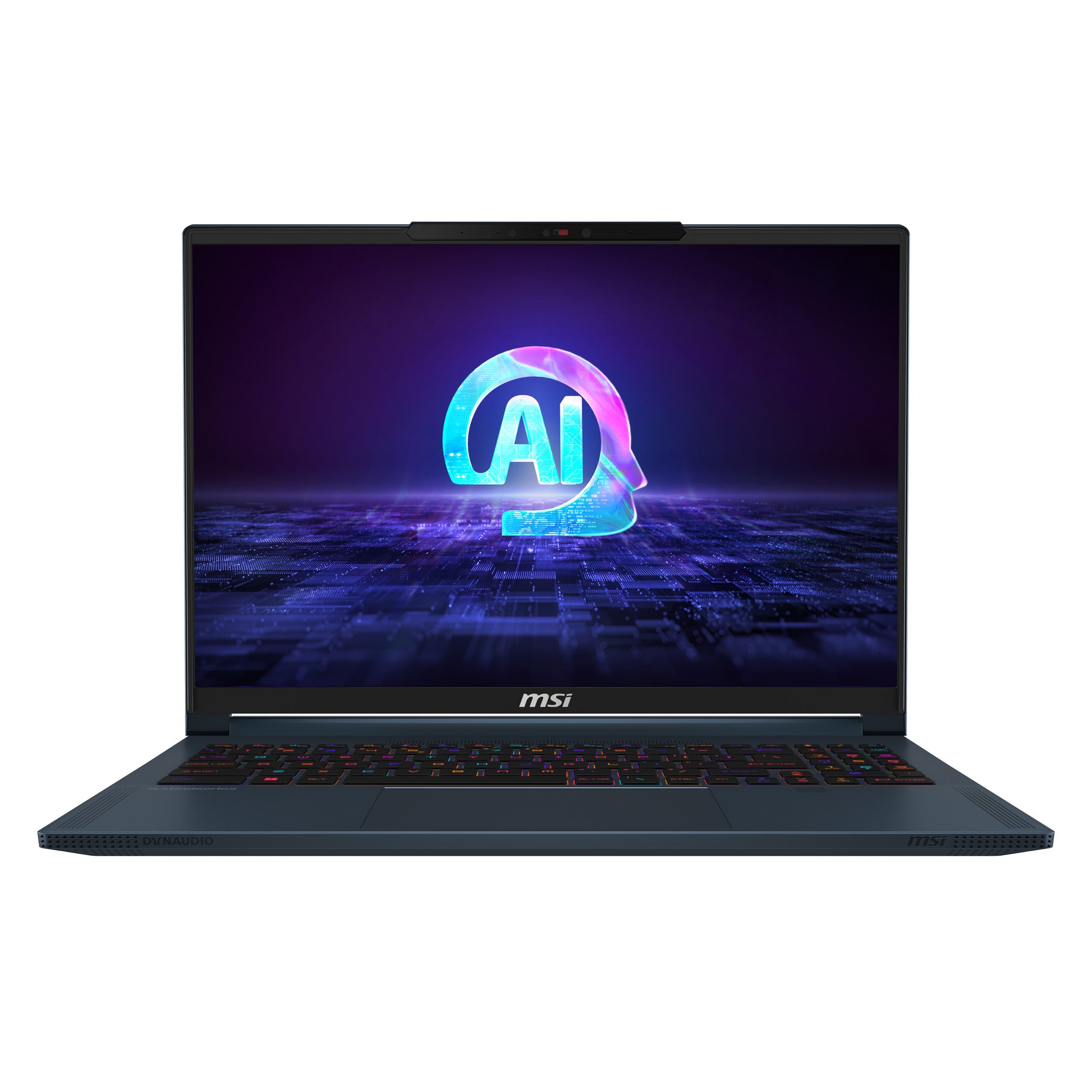 MSI MSI Stealth 16 AI Studio A1VGG-038 Intel Core Ultra 9 185H Bärbar dator 40,6 cm (16") Quad HD+ 32 GB DDR5-SDRAM 2 TB SSD NVIDIA GeForce RTX 4070 Wi-Fi 7 (802.11be) Windows 11 Home Blå