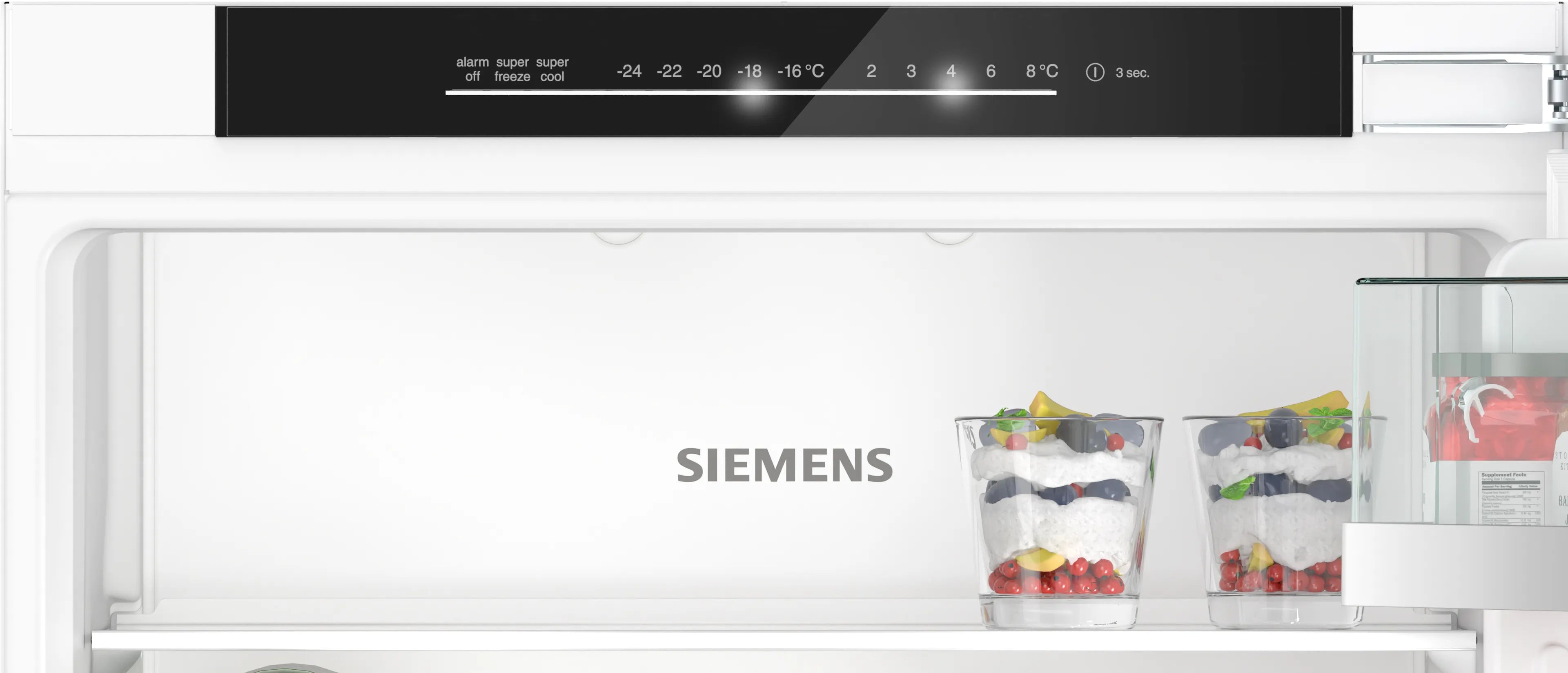 Siemens iQ500 KI86NADD0 kombinerad kyl/frys Inbyggd 260 l D Vit